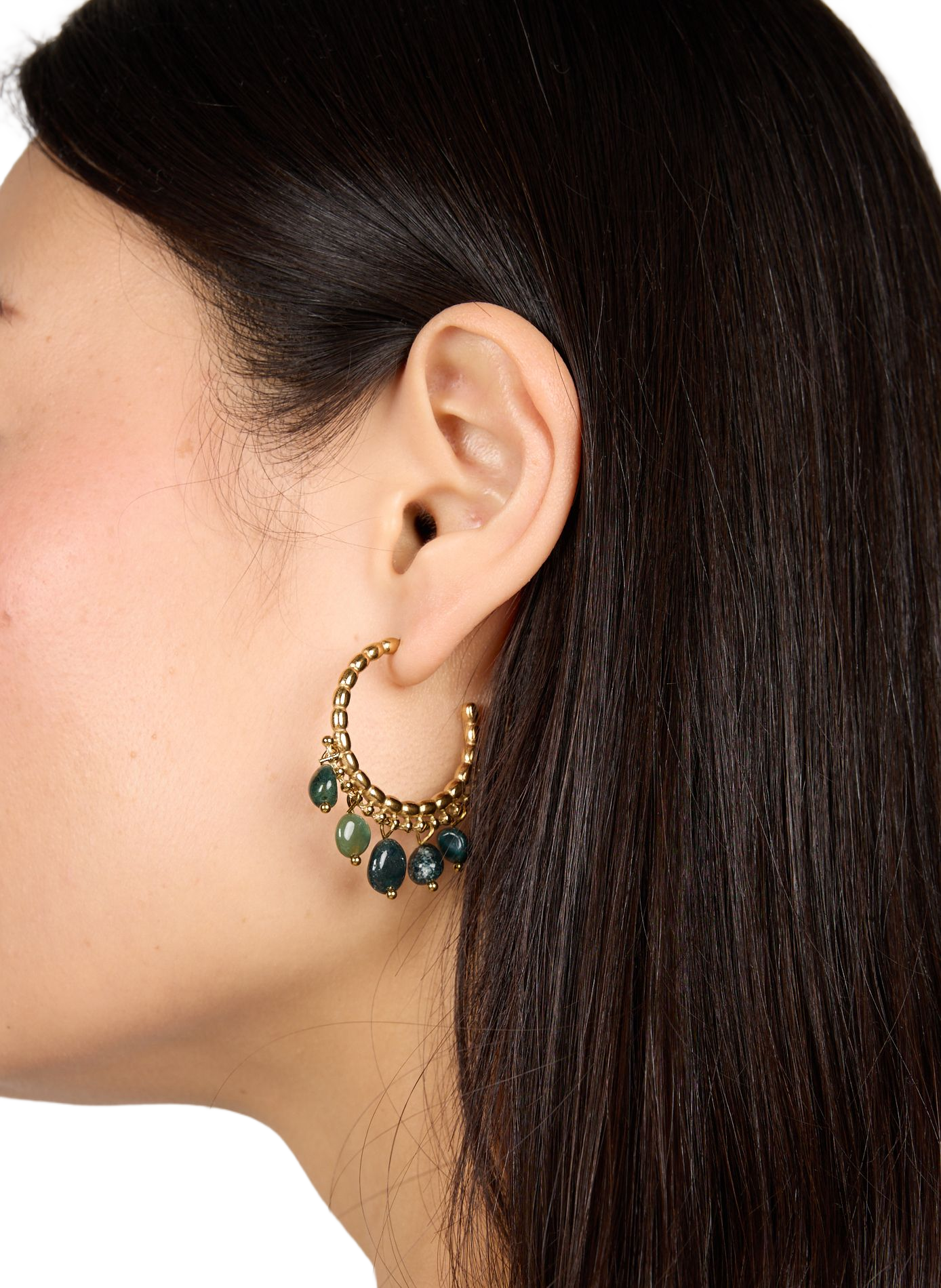 Earrings with gemstones AU PRINTEMPS PARIS Green