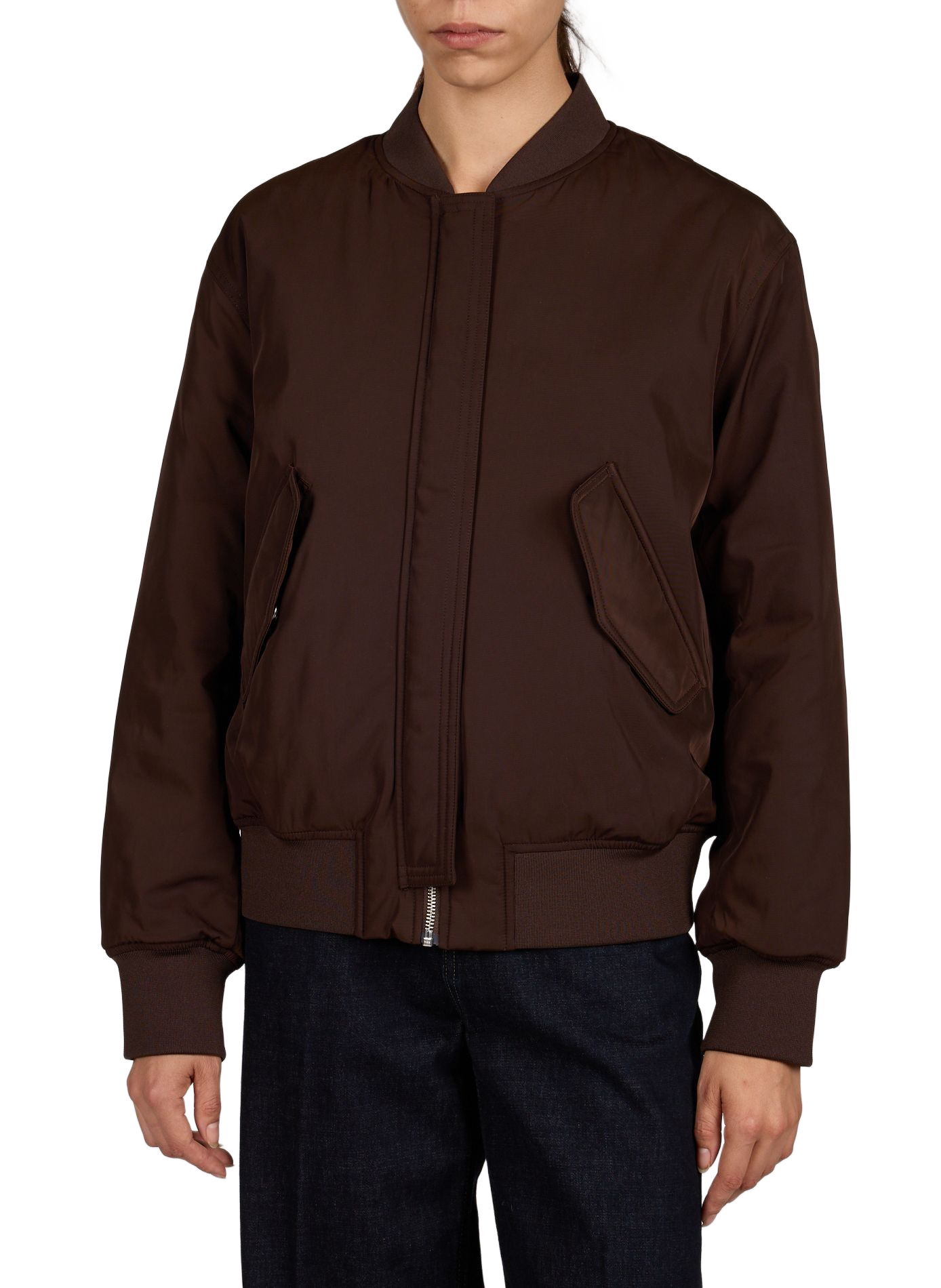 Veste bomber à patch logo  CLOSED Marron