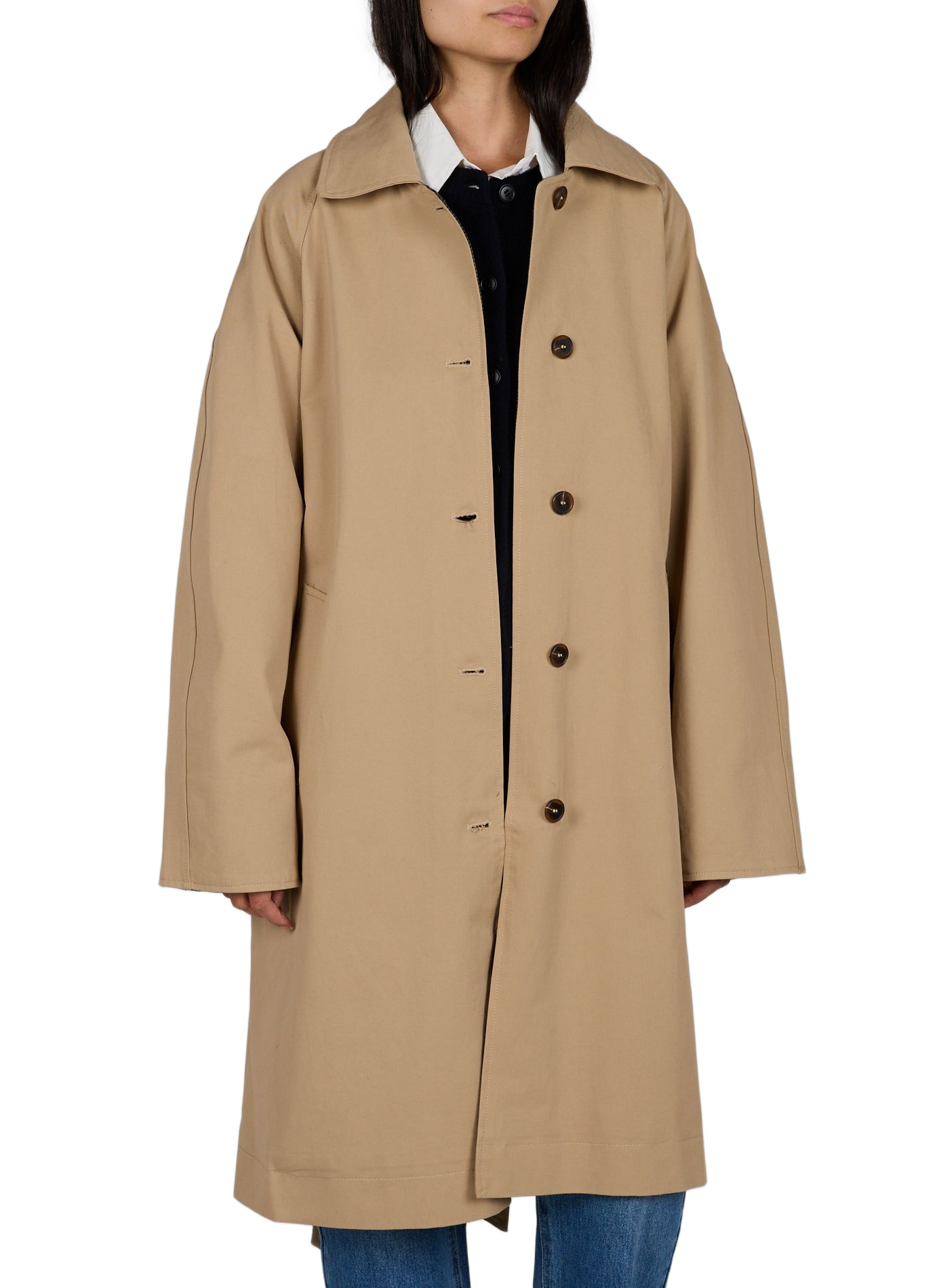 Mid-length cotton trench coat ARTLOVE Beige