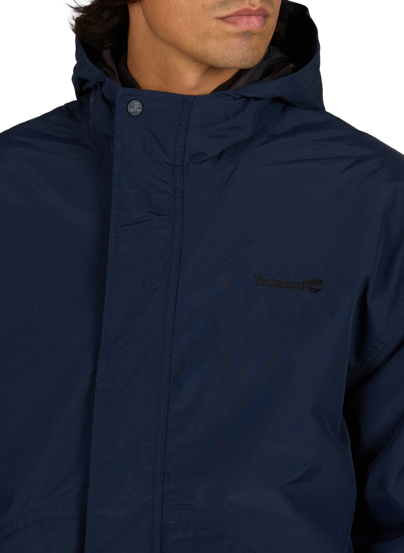 Straight jacket with hooded collar TIMBERLAND Blue