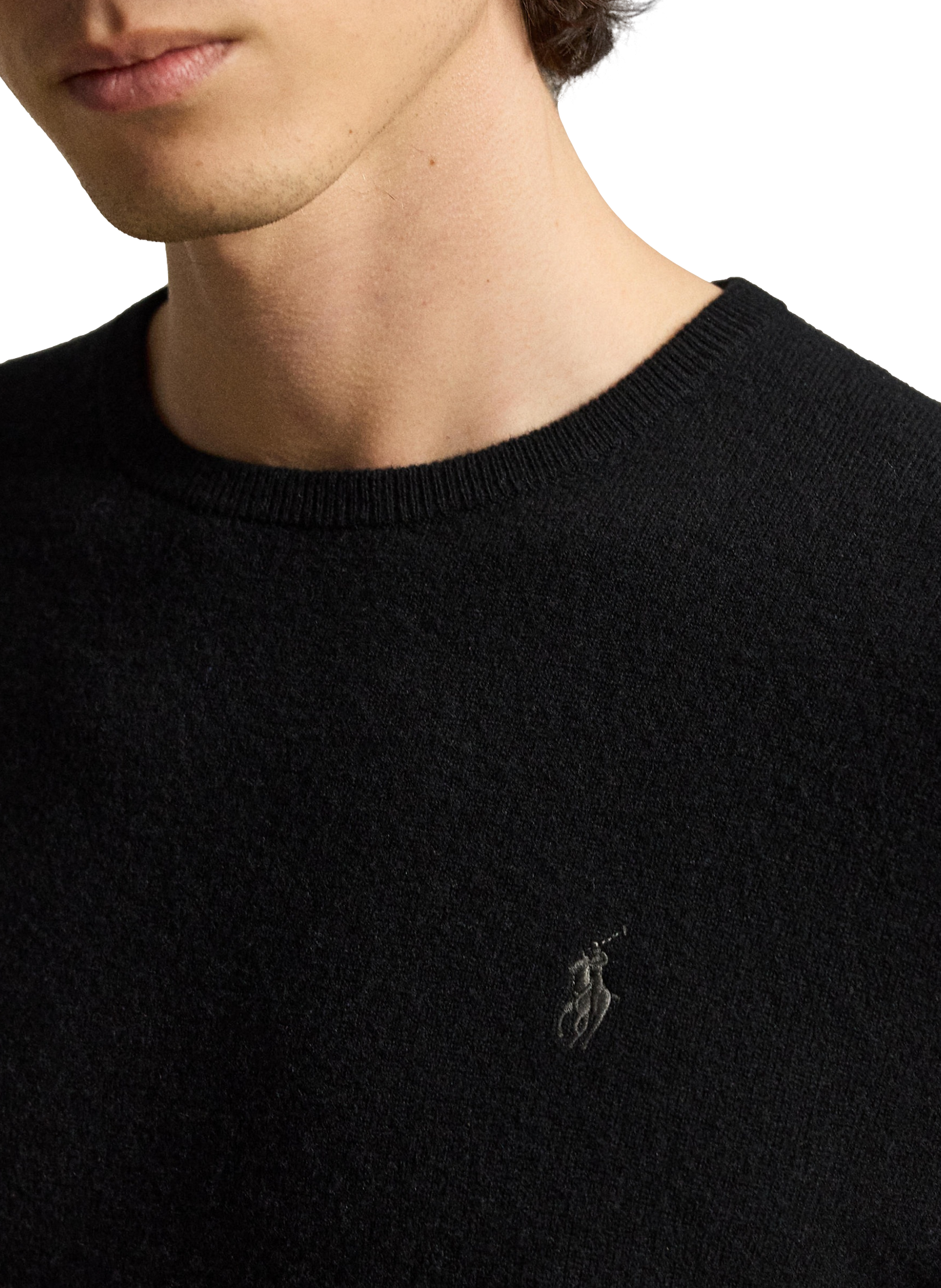 Pull col rond en laine | Noir POLO RALPH LAUREN Homme