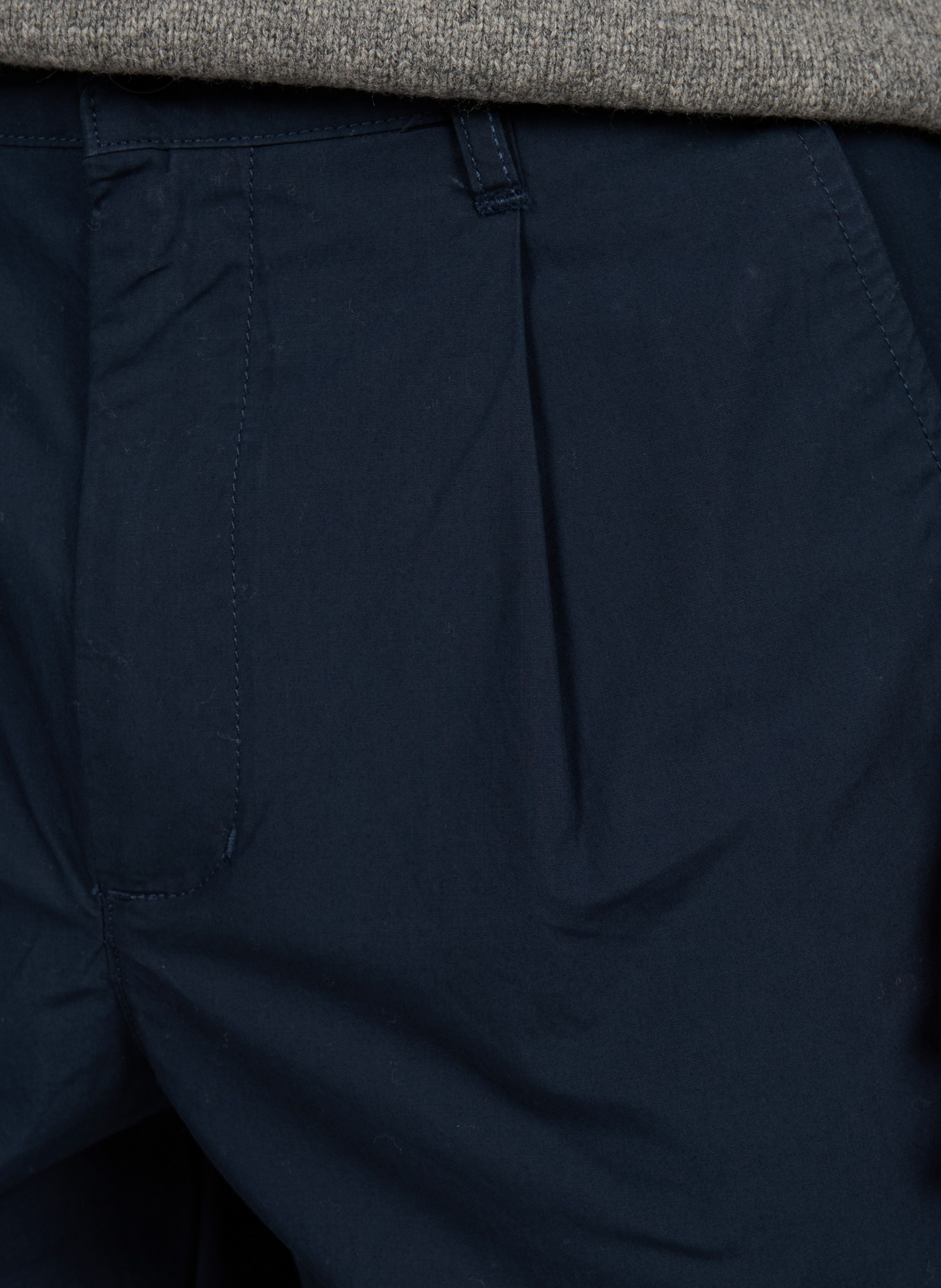 Pantalon chino slim en coton MINIMUM Bleu