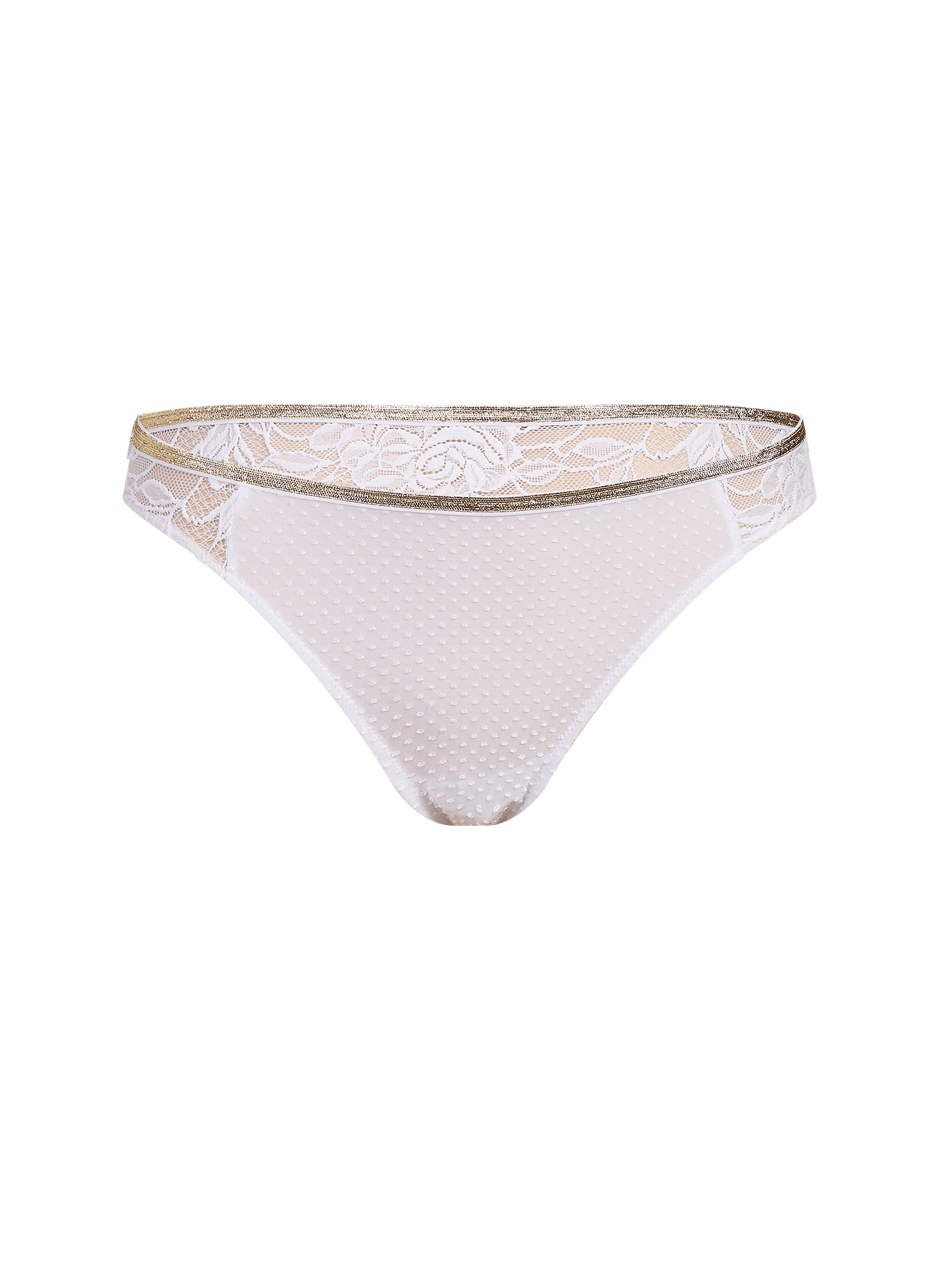 Culotte mit kariertem Jacquard auf der Rückseite LA NOUVELLE Beige