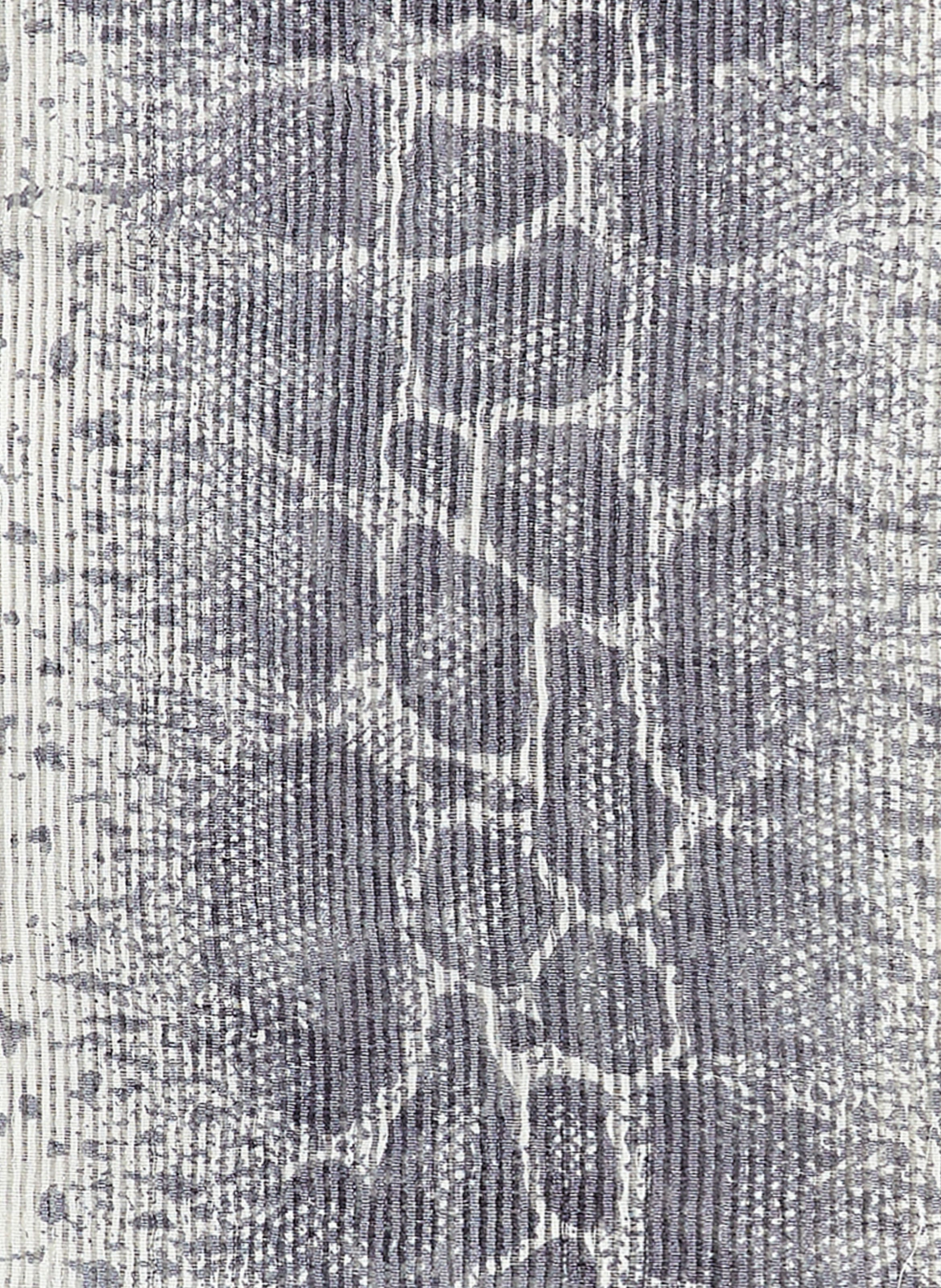 Foulard à imprimé en laine et soie