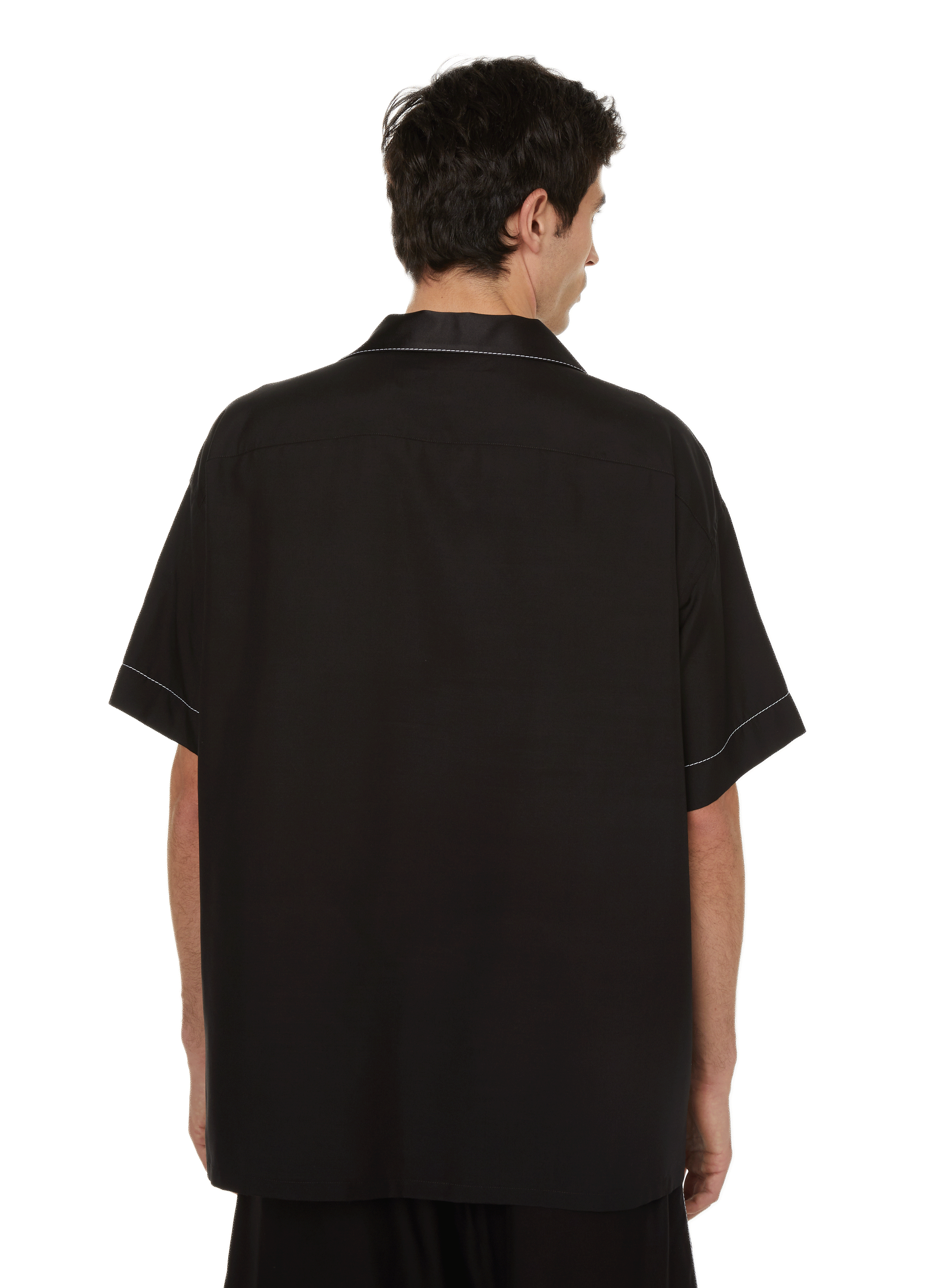 Leather sneakers PRADA Black