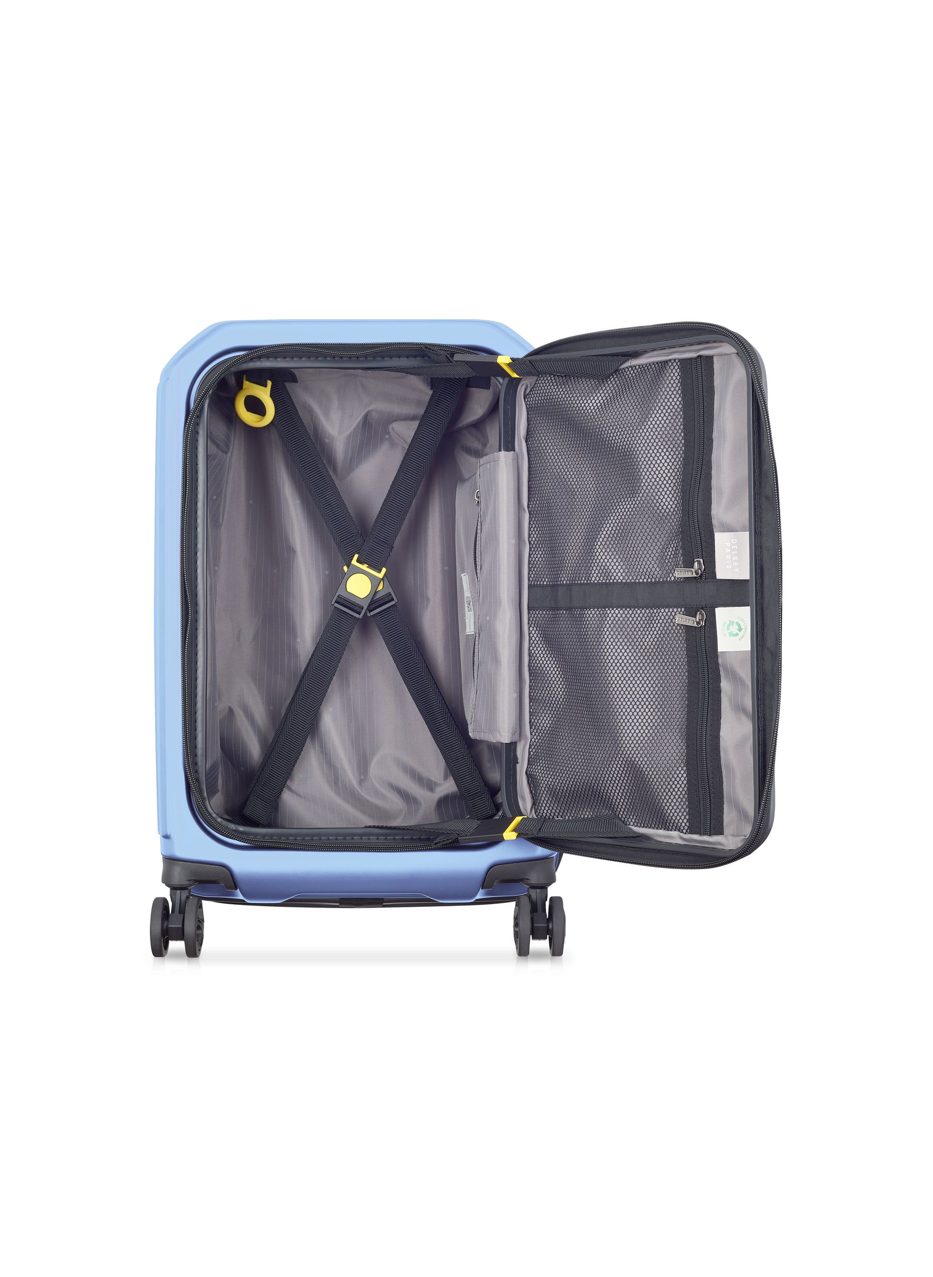 Valise cabine rigide taille s - securitime zip DELSEY PARIS Bleu
