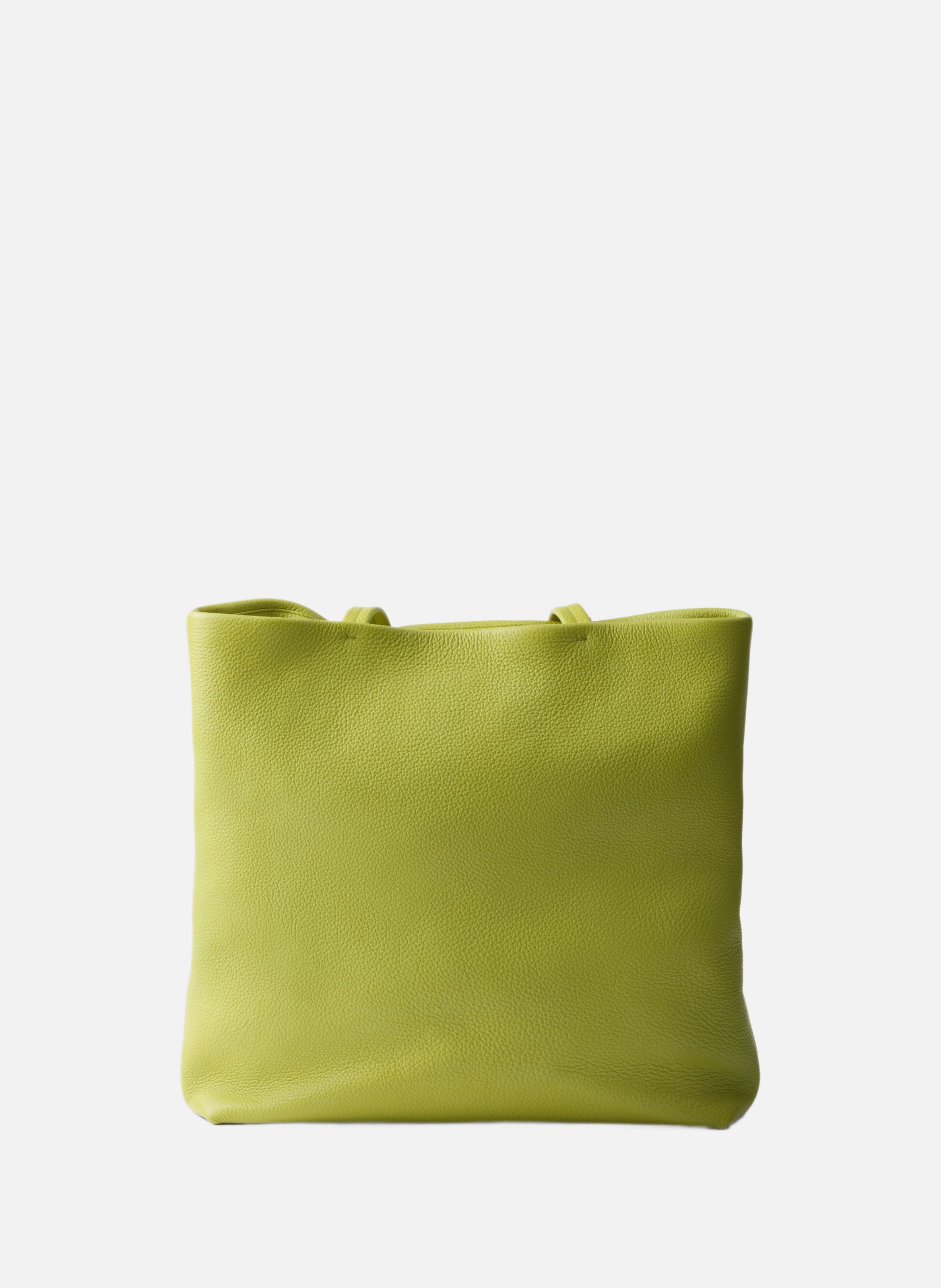 Grand cabas en cuir PRADA Vert