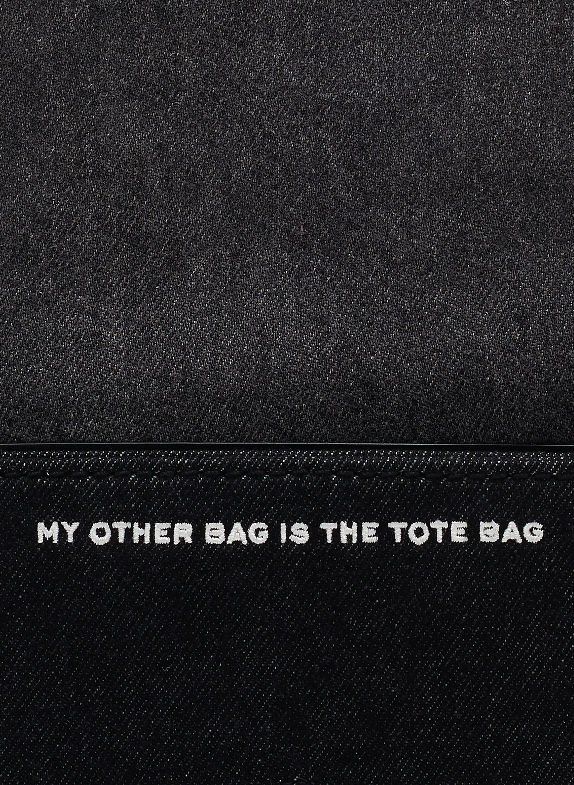 Sac à bandoulière patchwork en denim de coton MARC JACOBS Noir