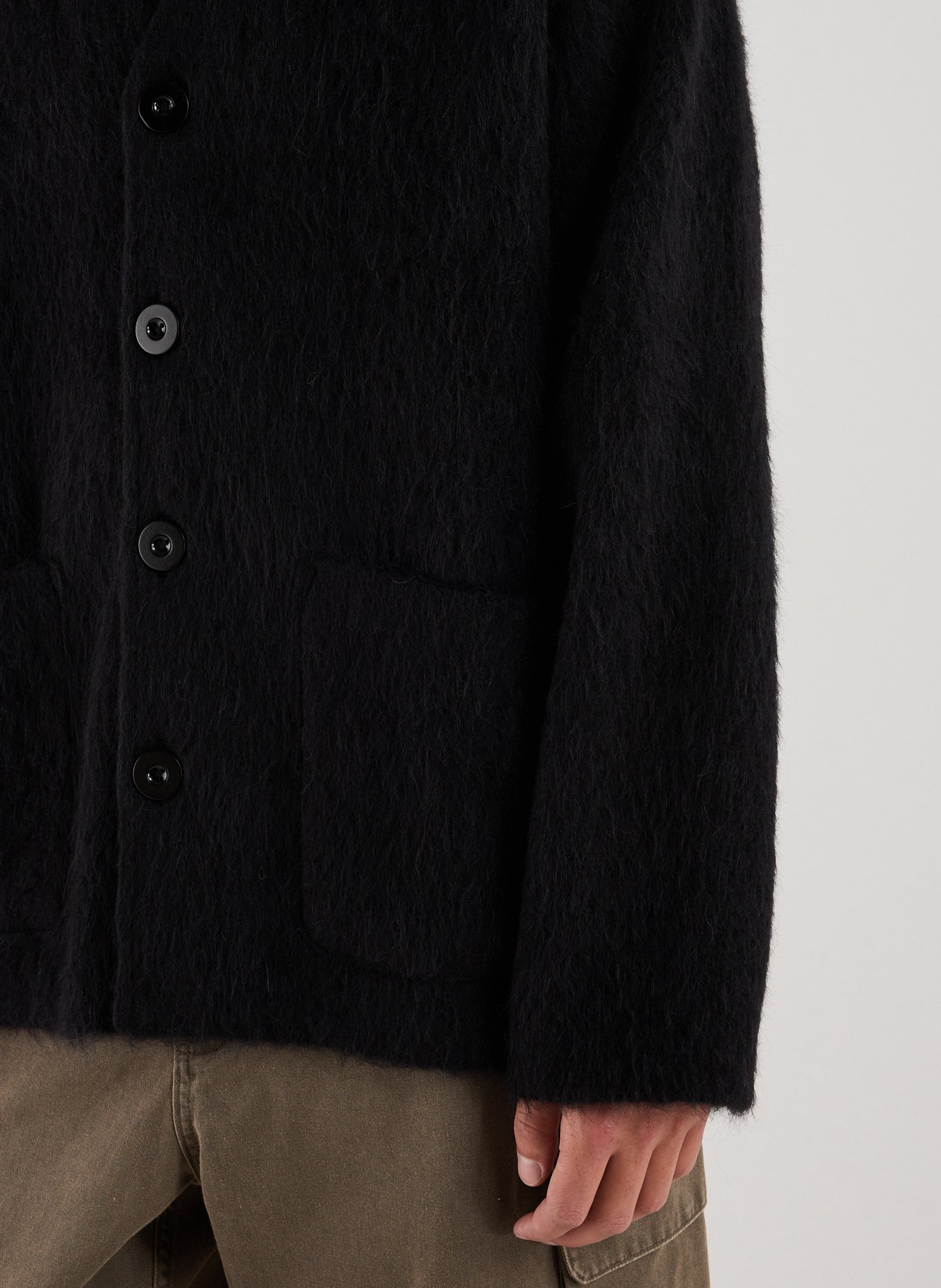 Cardigan duveteux OUR LEGACY Noir