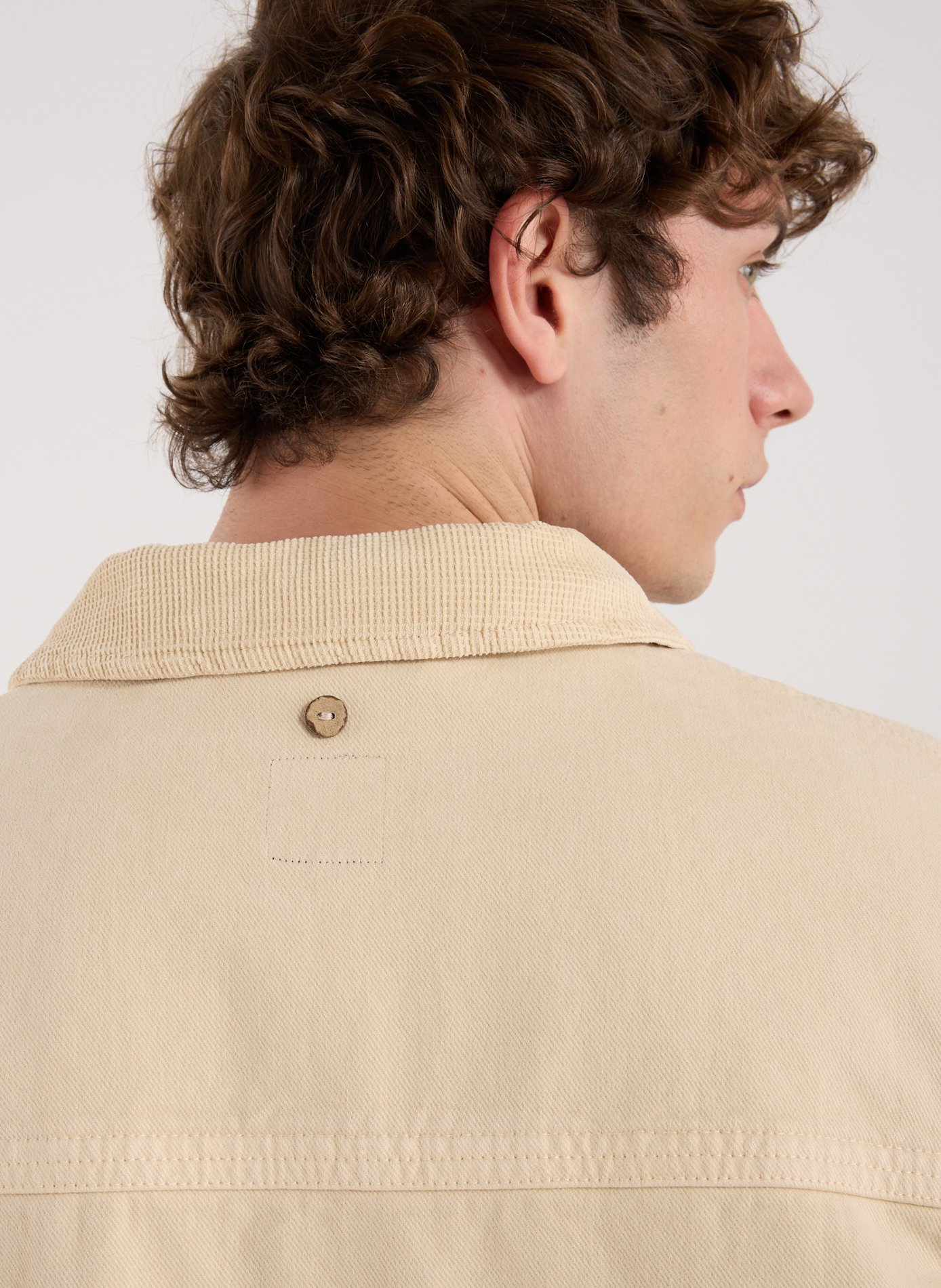Lightweight classic collar cotton jacket FAGUO Beige