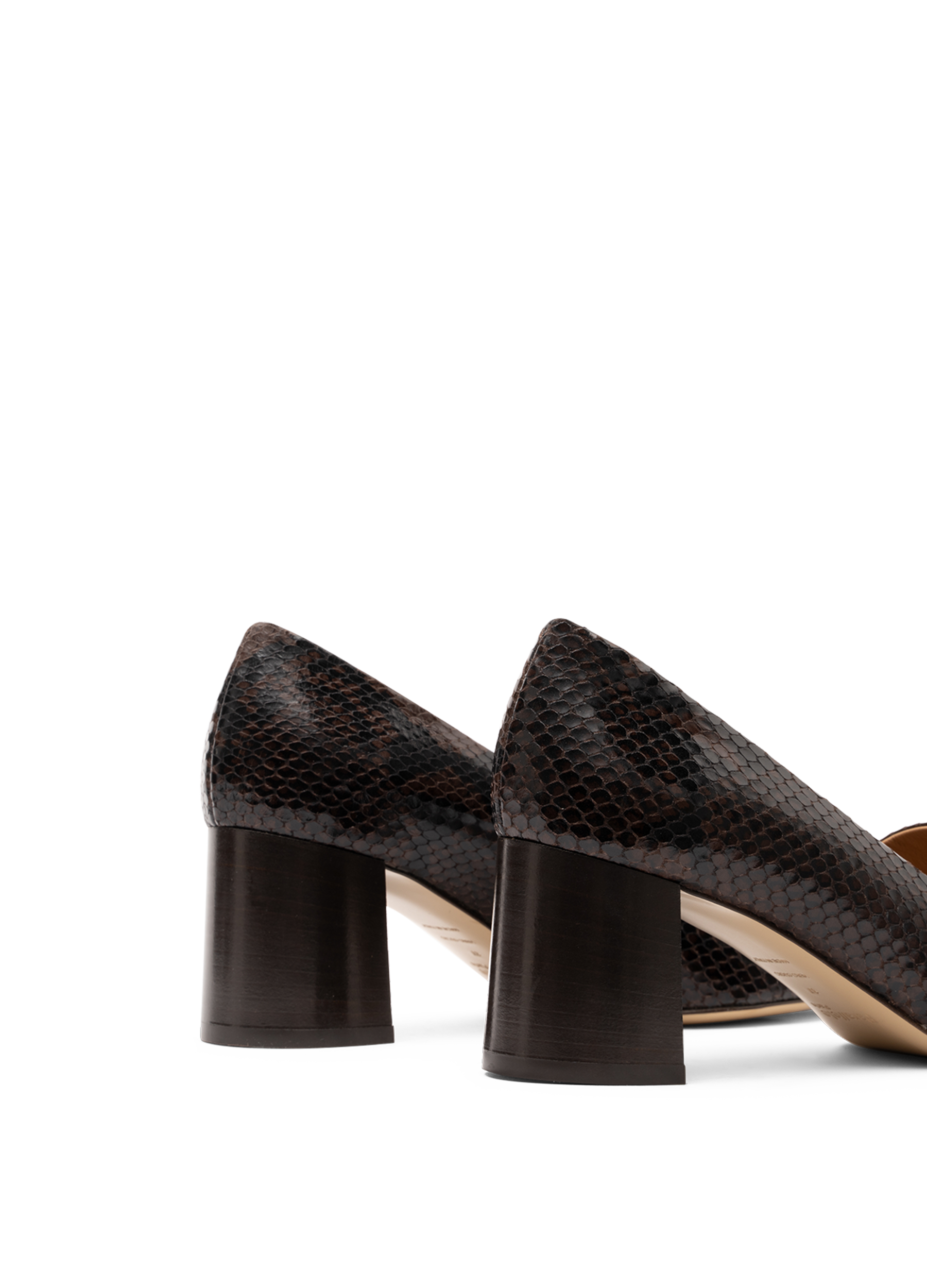 Mocassins bosco en python PARALLELE Marron