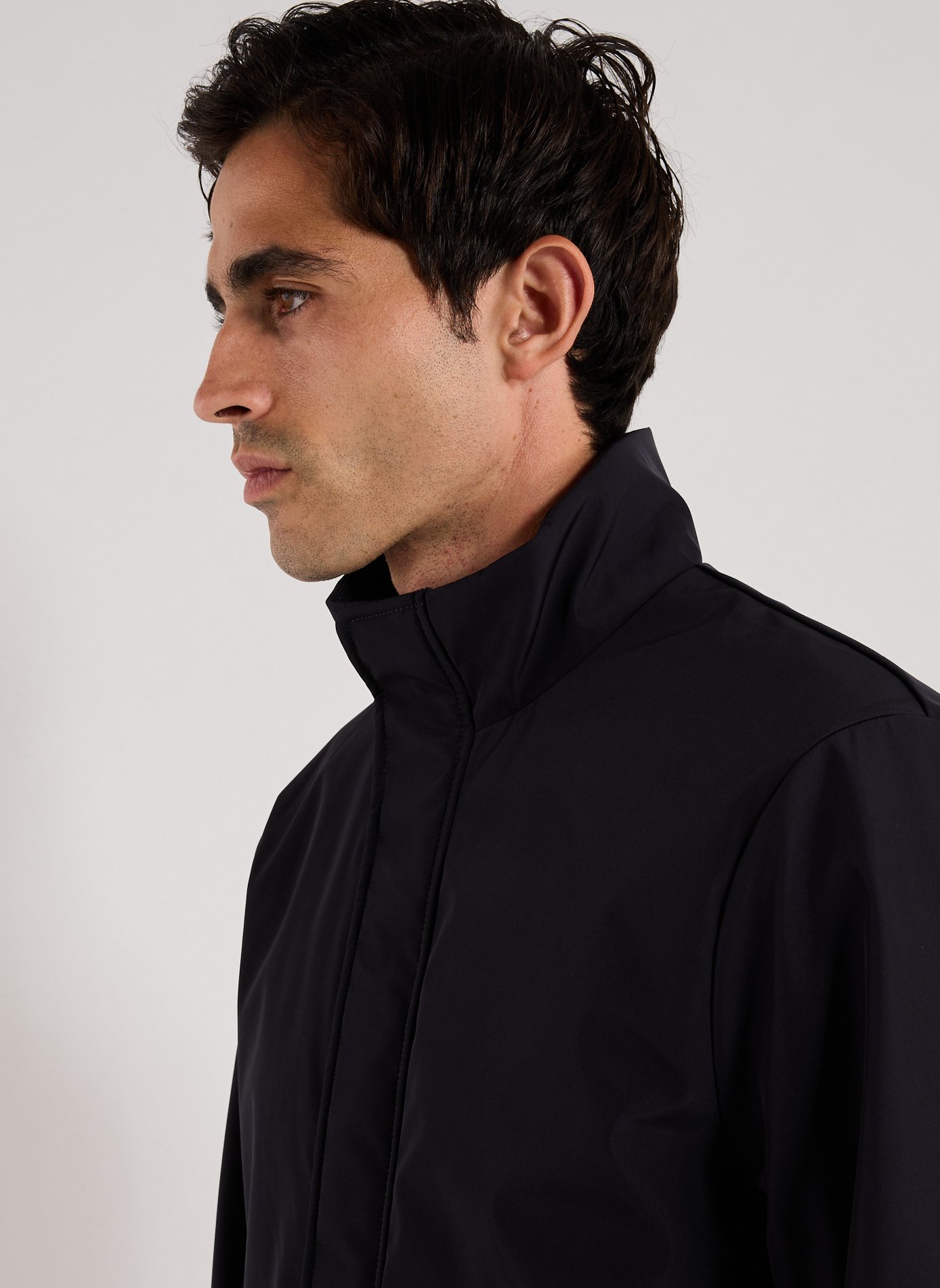 Mid-length straight trench coat ARMANI EXCHANGE Blue