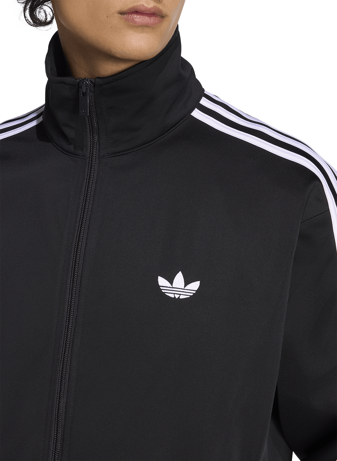 Zip-up jacket with high collar ADIDAS Black