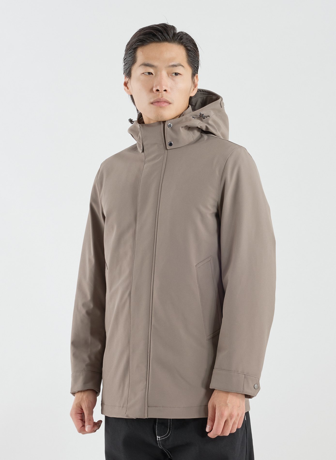 WOOLRICH Mid-length jacket Brown