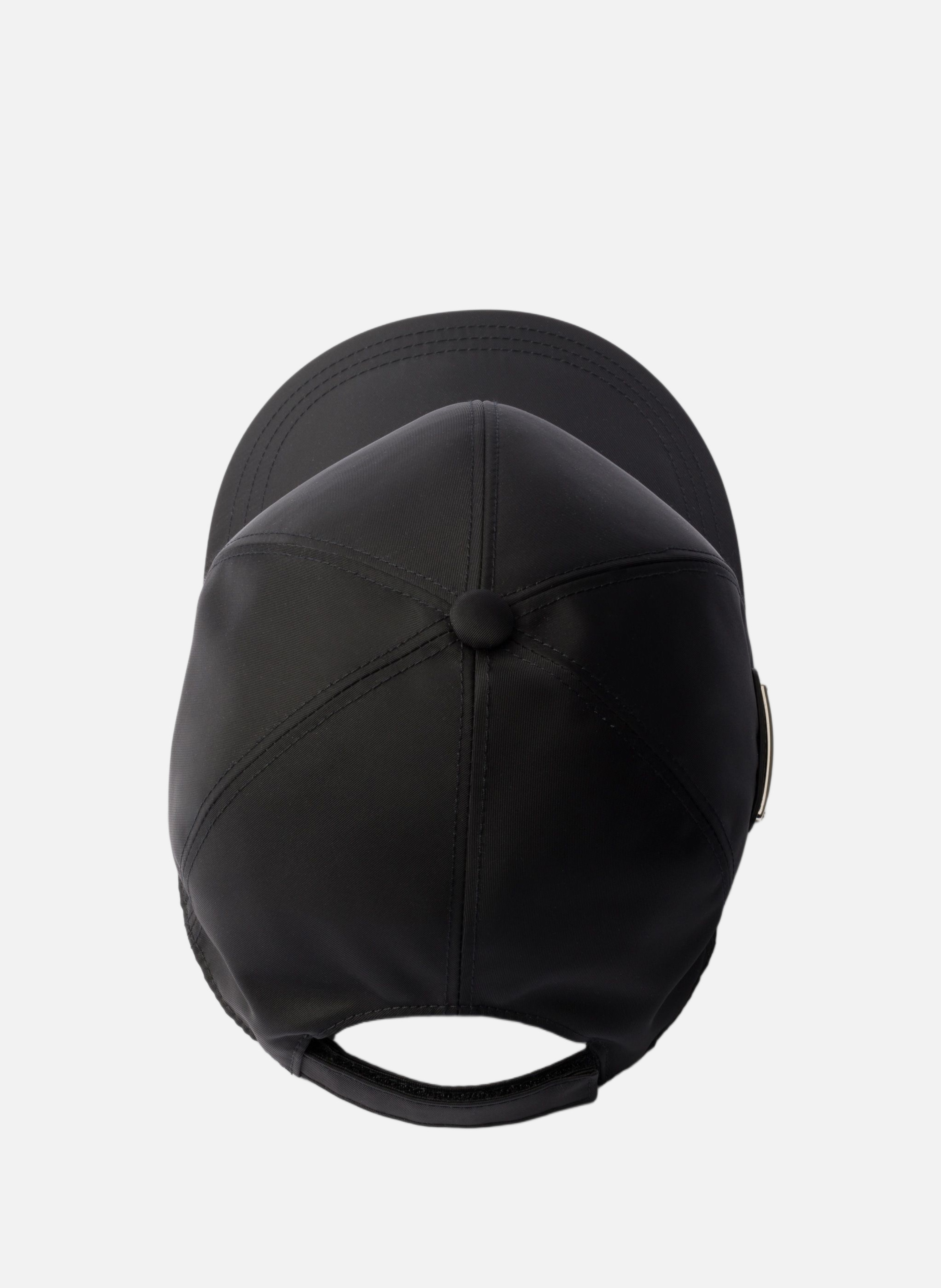 Casquette de baseball en re-nylon PRADA Noir