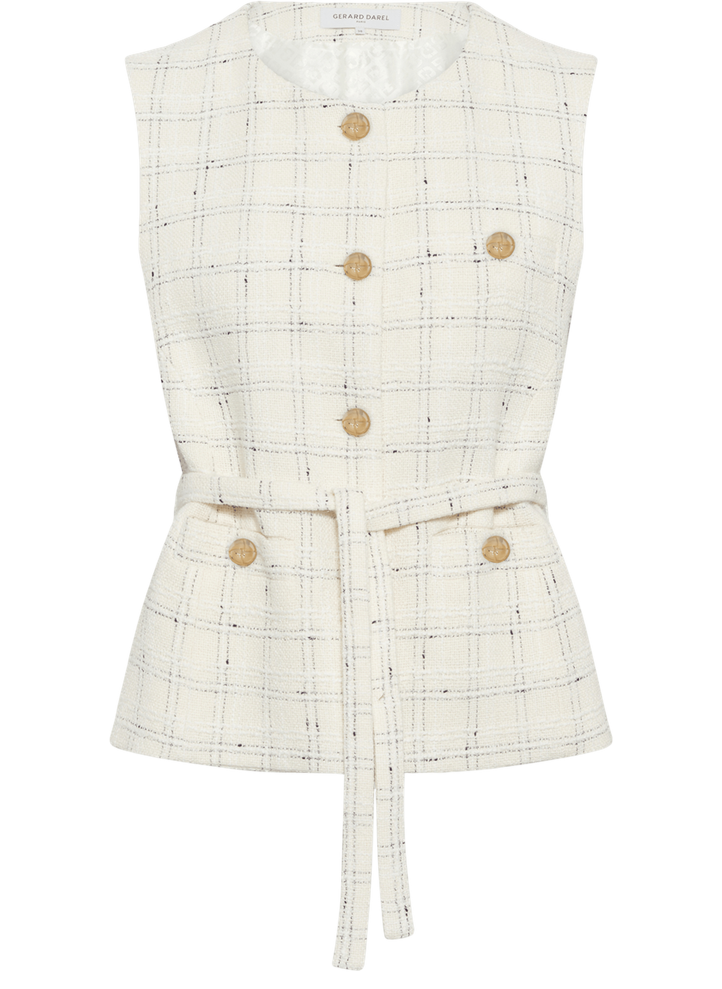 Gilet de tailleur en tweed - tillie GERARD DAREL Beige