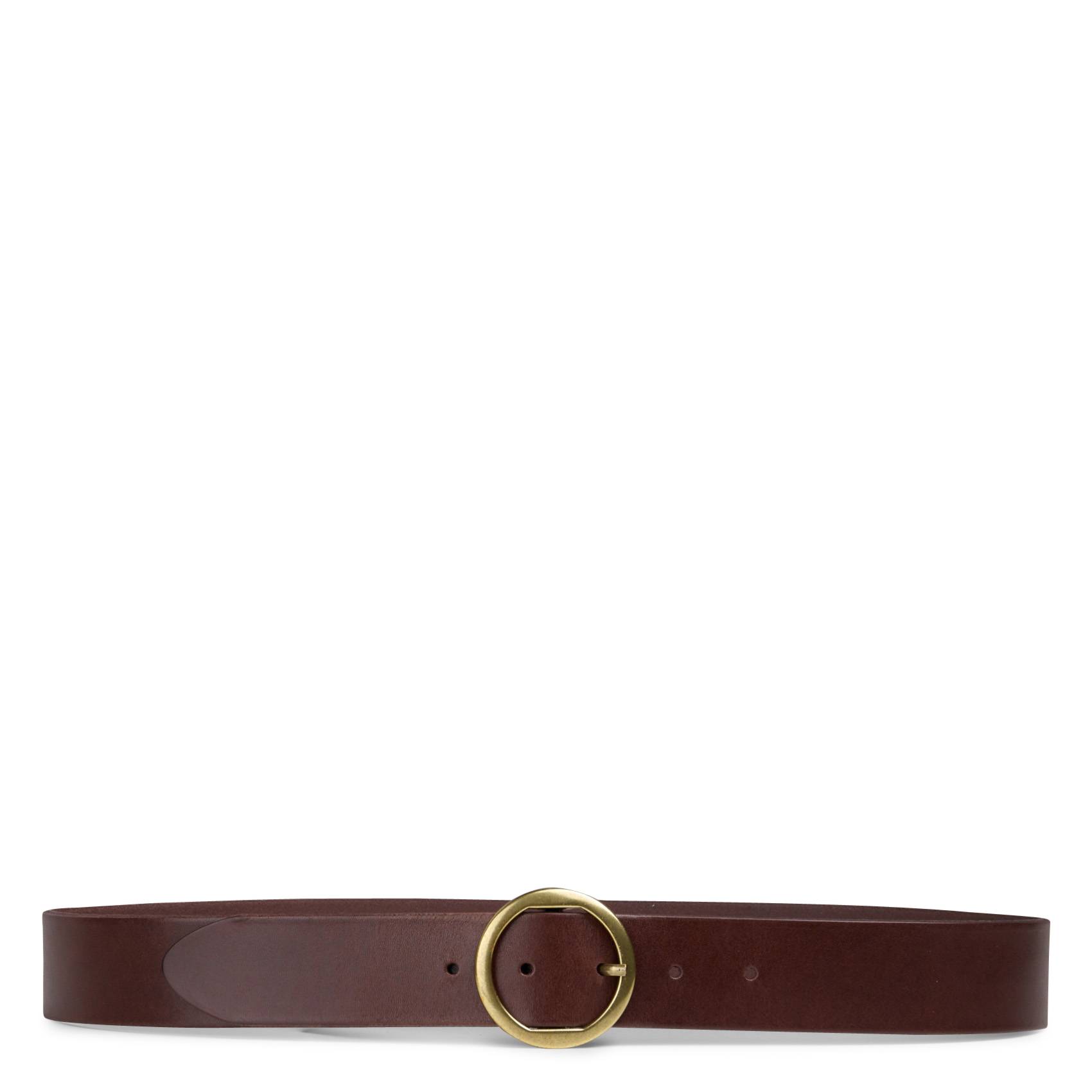 Ceinture à boucle en cuir lisse eline MAISON 123 Marron