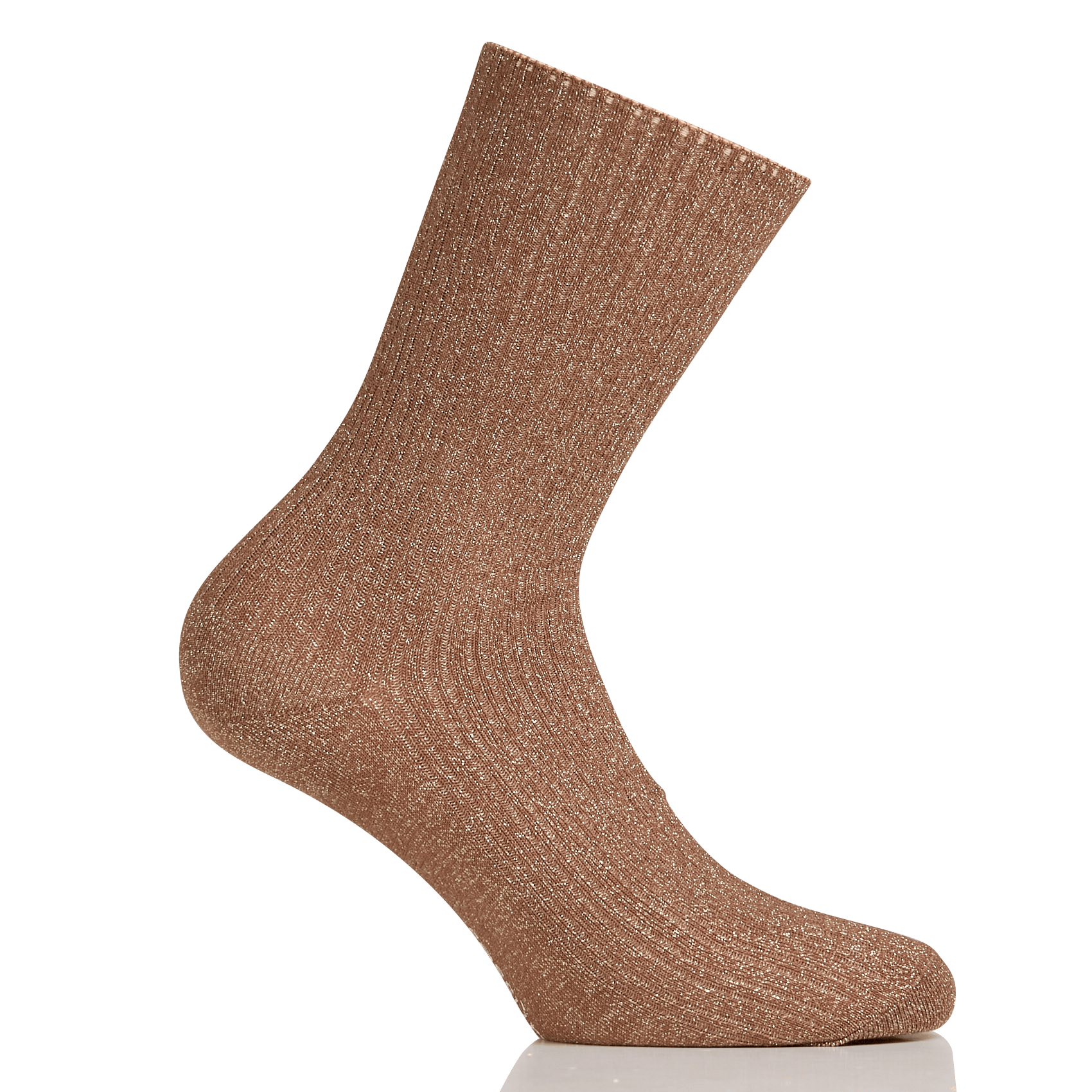 Chaussettes mi-hautes à côtes en coton mélangé sokini SESSUN Doré