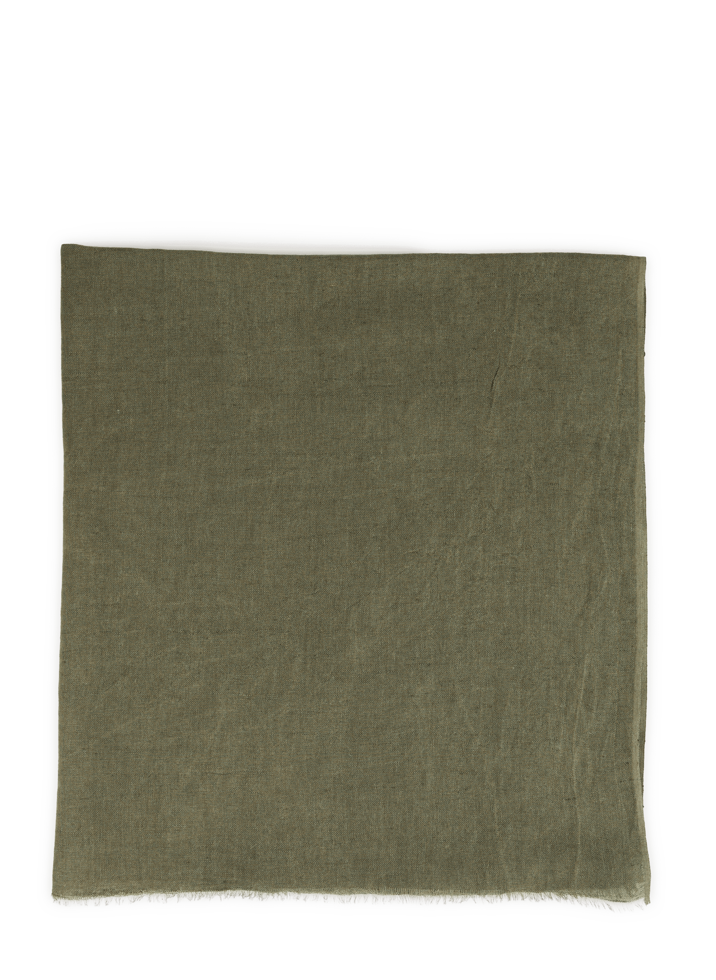 Echarpe Heaton en lin et coton LAFAURIE Kaki