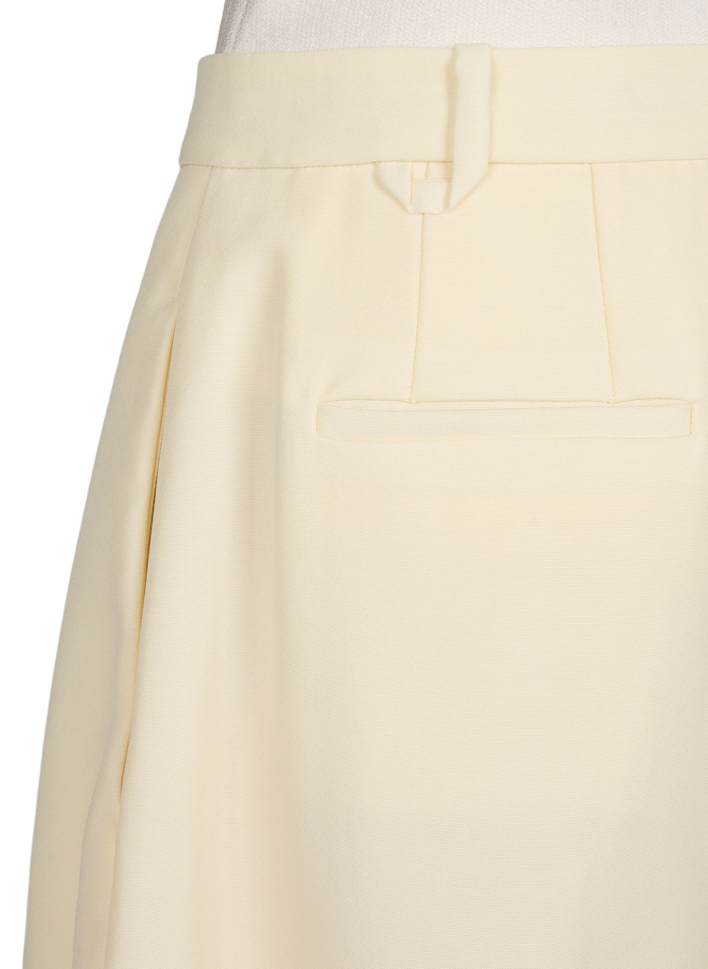 Le pantalon d'Homme ample en laine vierge JACQUEMUS Blanc