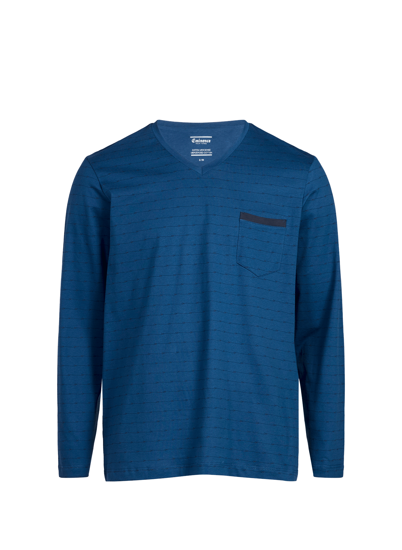 Set of long cotton pajamas EMINENCE Blue