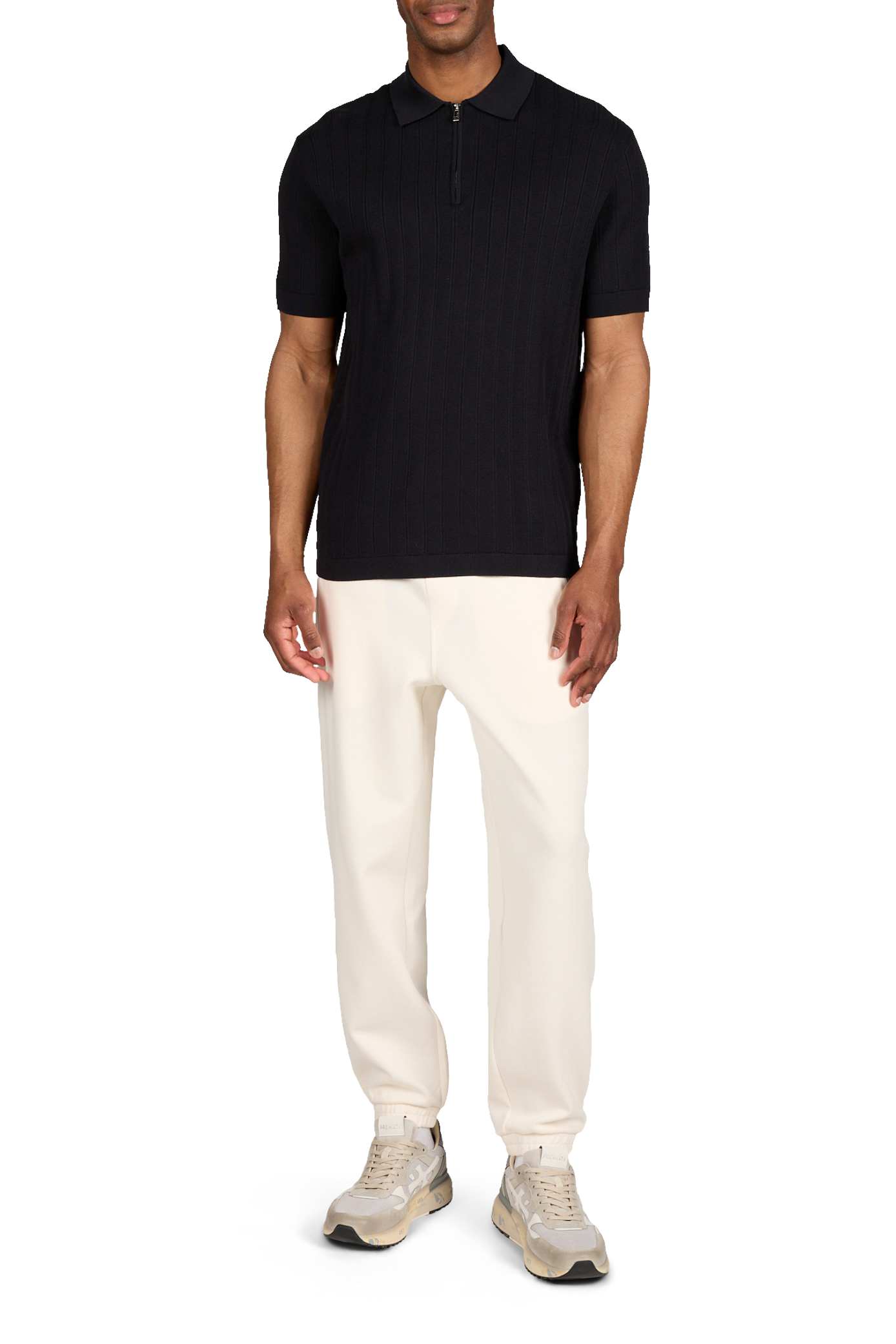 Short sleeve cotton polo shirt ARMANI EXCHANGE Blue