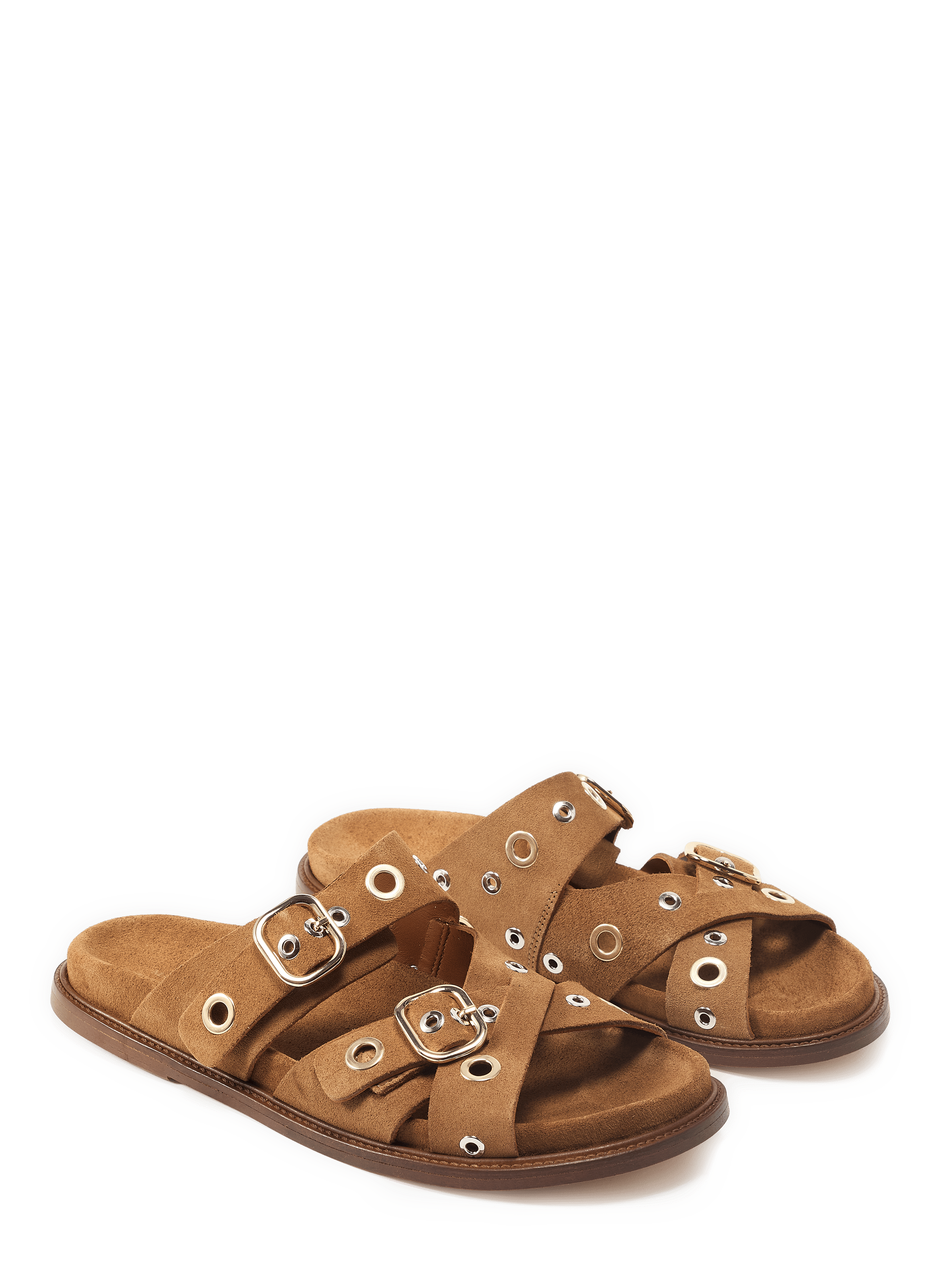 Sandales Karine en cuir MAISON TOUFET Marron