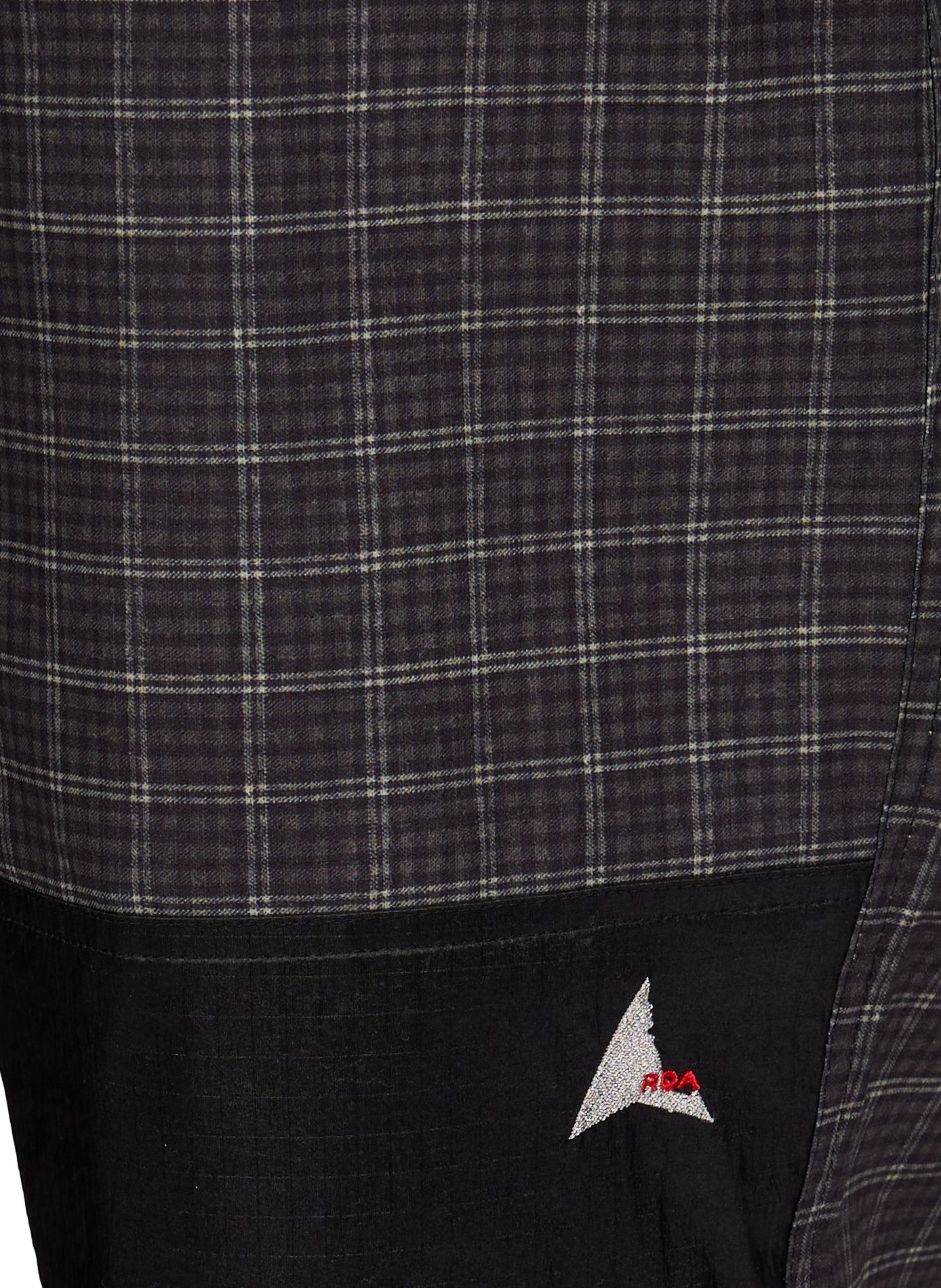 Pantalon large à carreaux ROA Noir