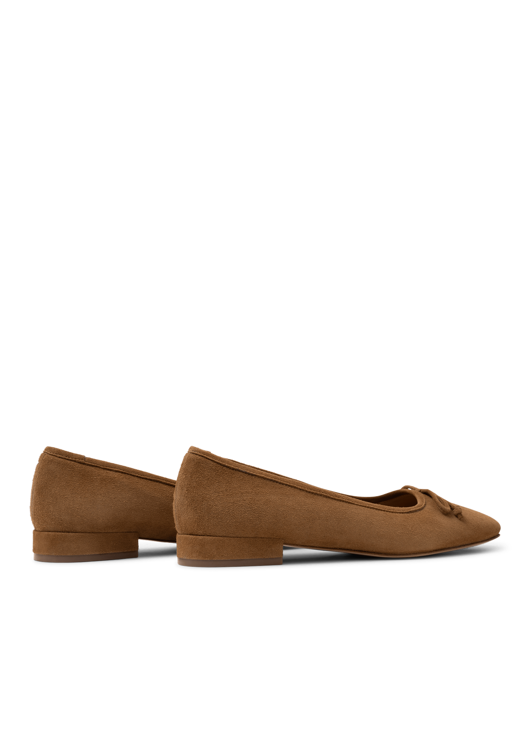 Ballerines toledo en chevre velours PARALLELE Marron