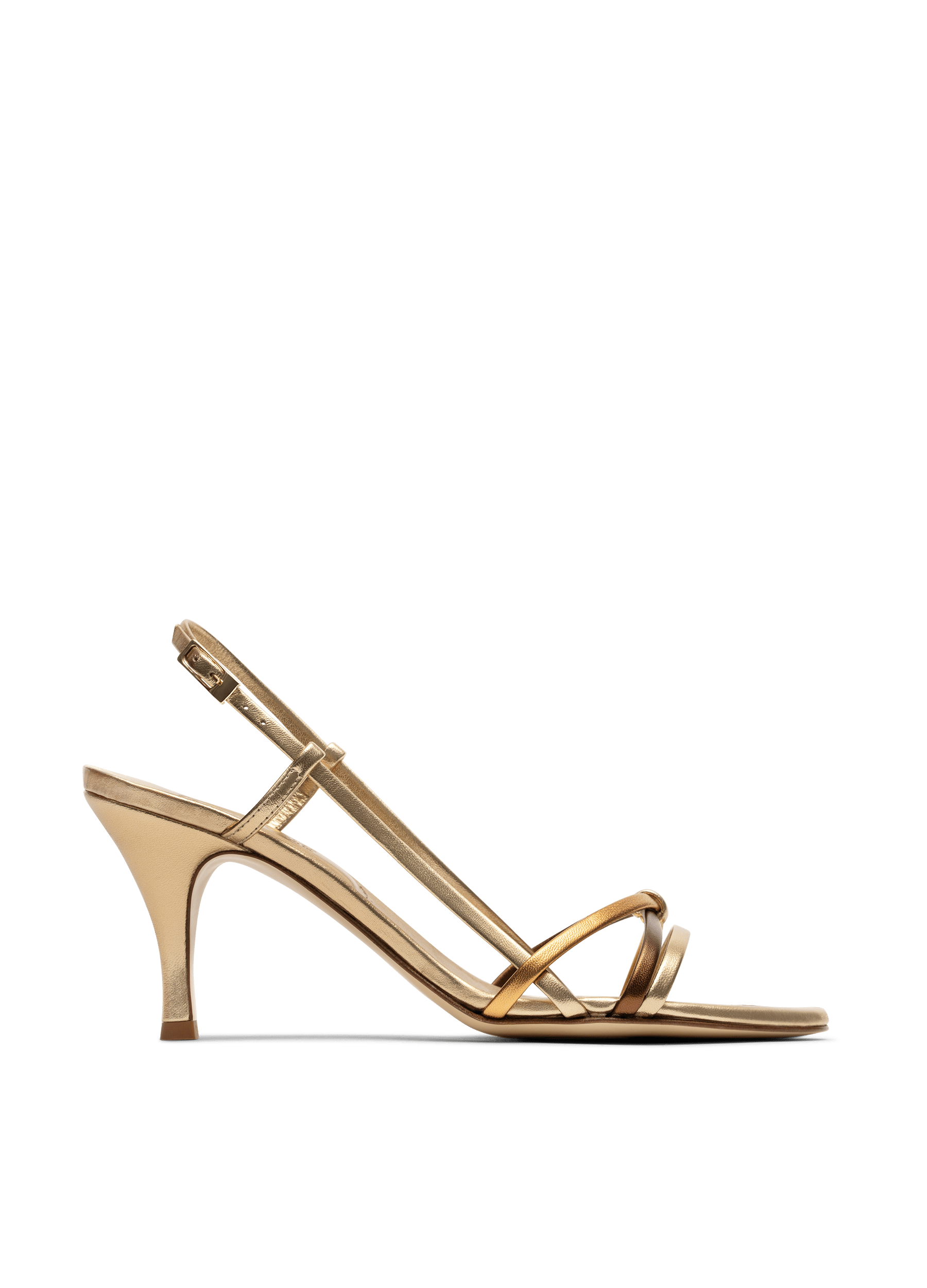 Sandales lina en nappa PARALLELE Marron