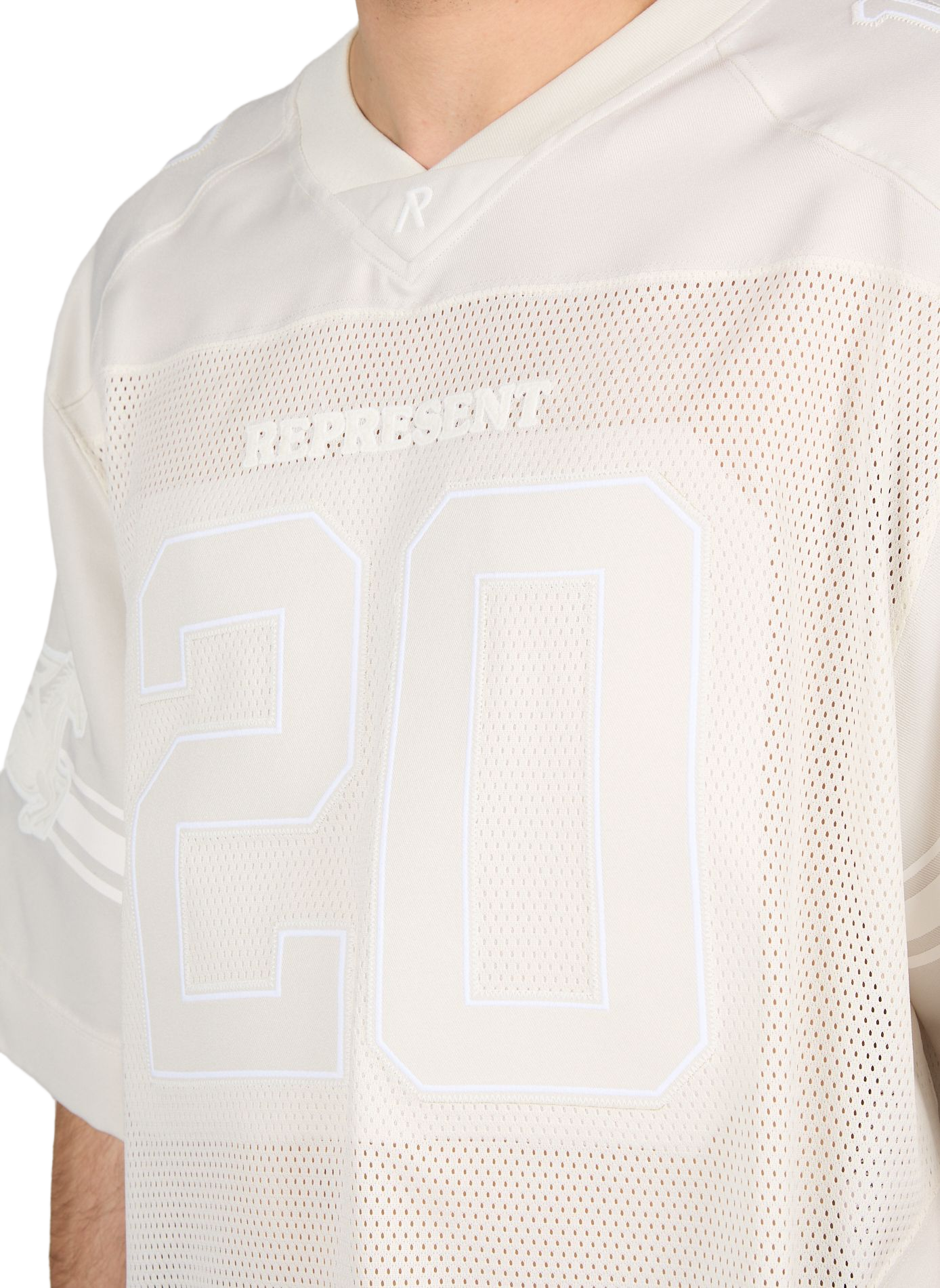 Doorschijnende sporttop REPRESENT Wit