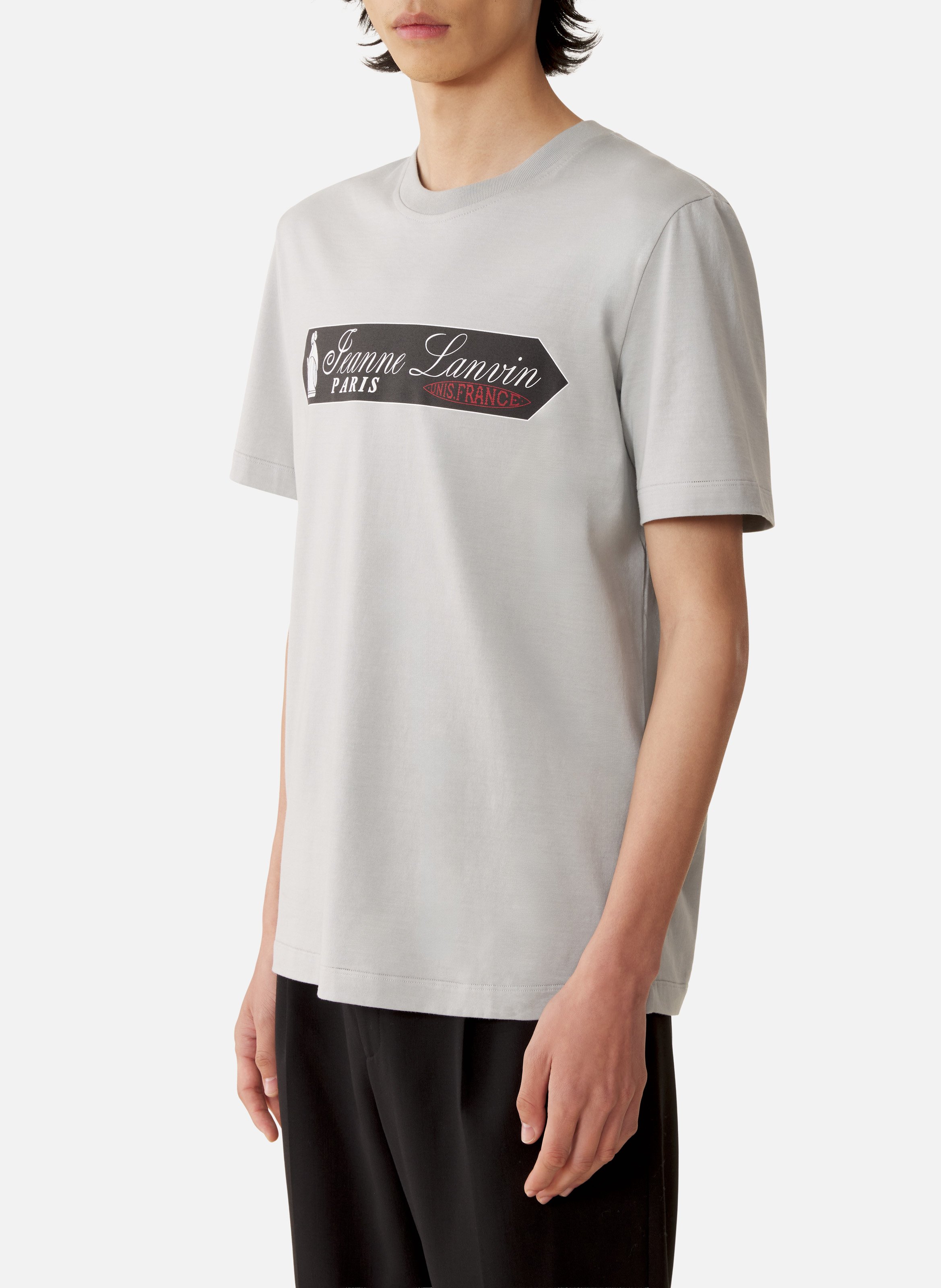 T-shirt imprimé signature lanvin LANVIN Gris