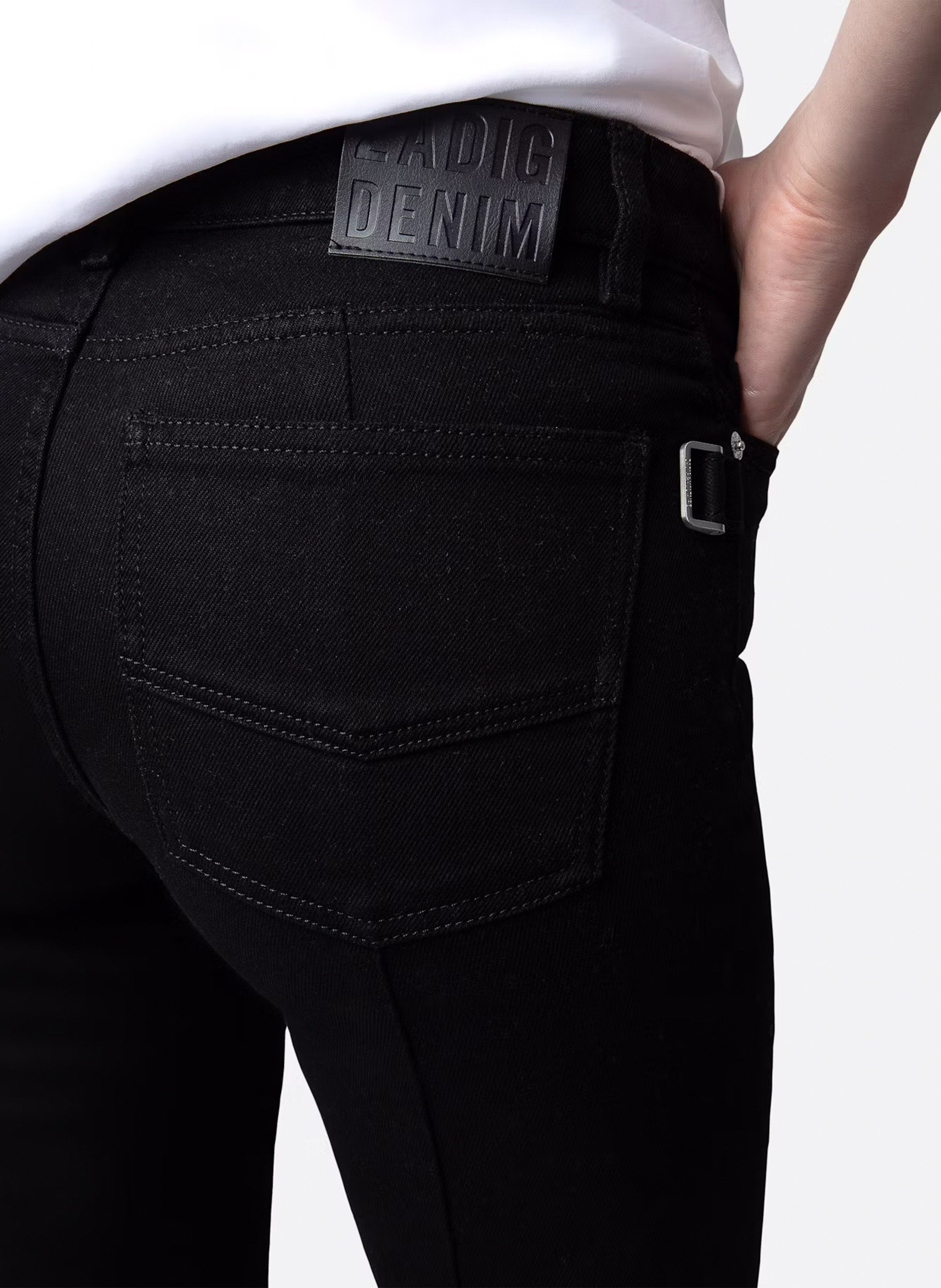 Jean boot-cut en coton mélangé eclipse ZADIG&VOLTAIRE Noir