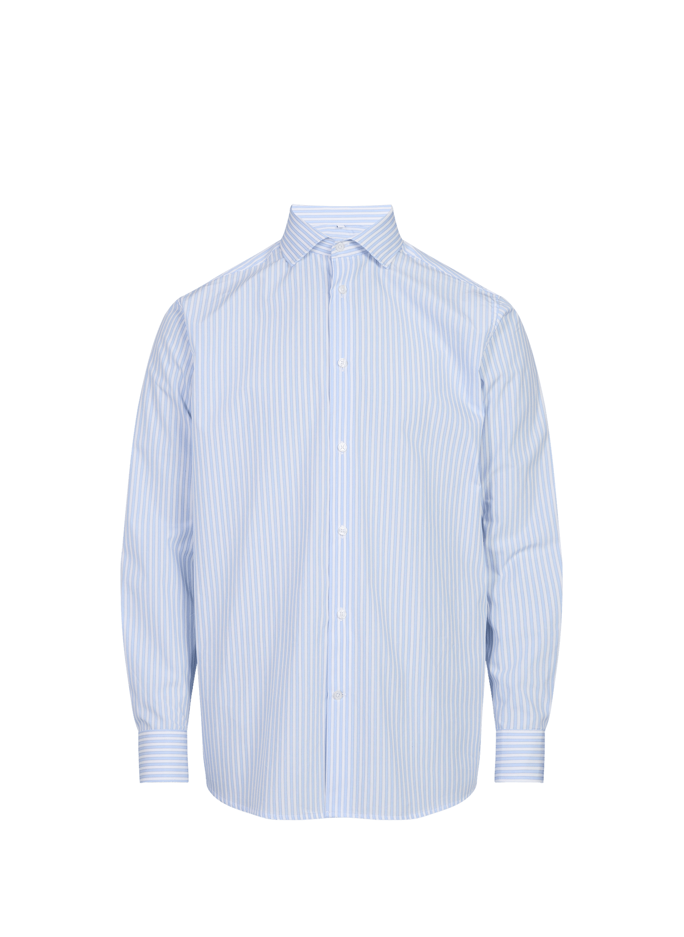 Chemise droite rayée en coton AU PRINTEMPS PARIS Bleu