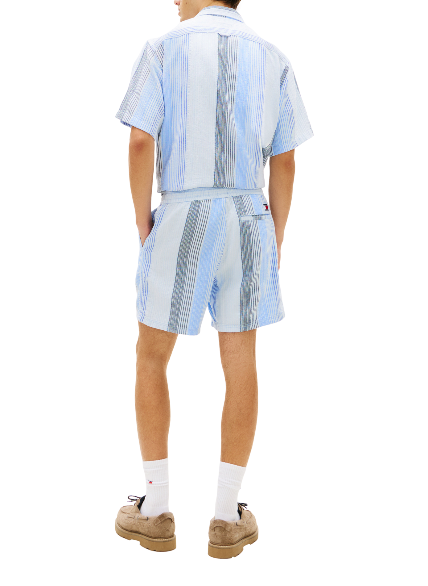 Vertical Striped Cotton Shorts TOMMY HILFIGER Multicolour