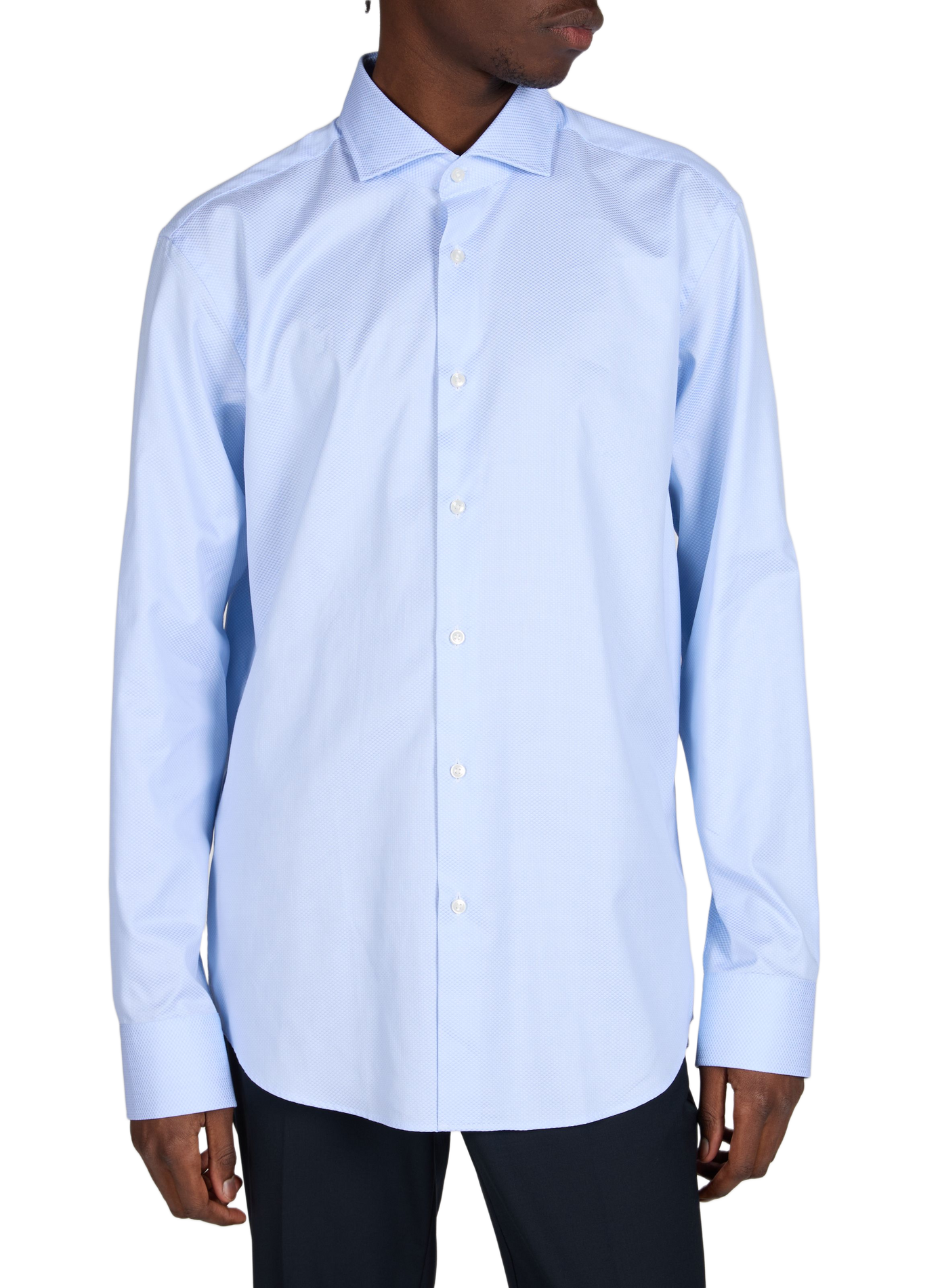 Chemise à motifs Joe en coton BOSS Bleu