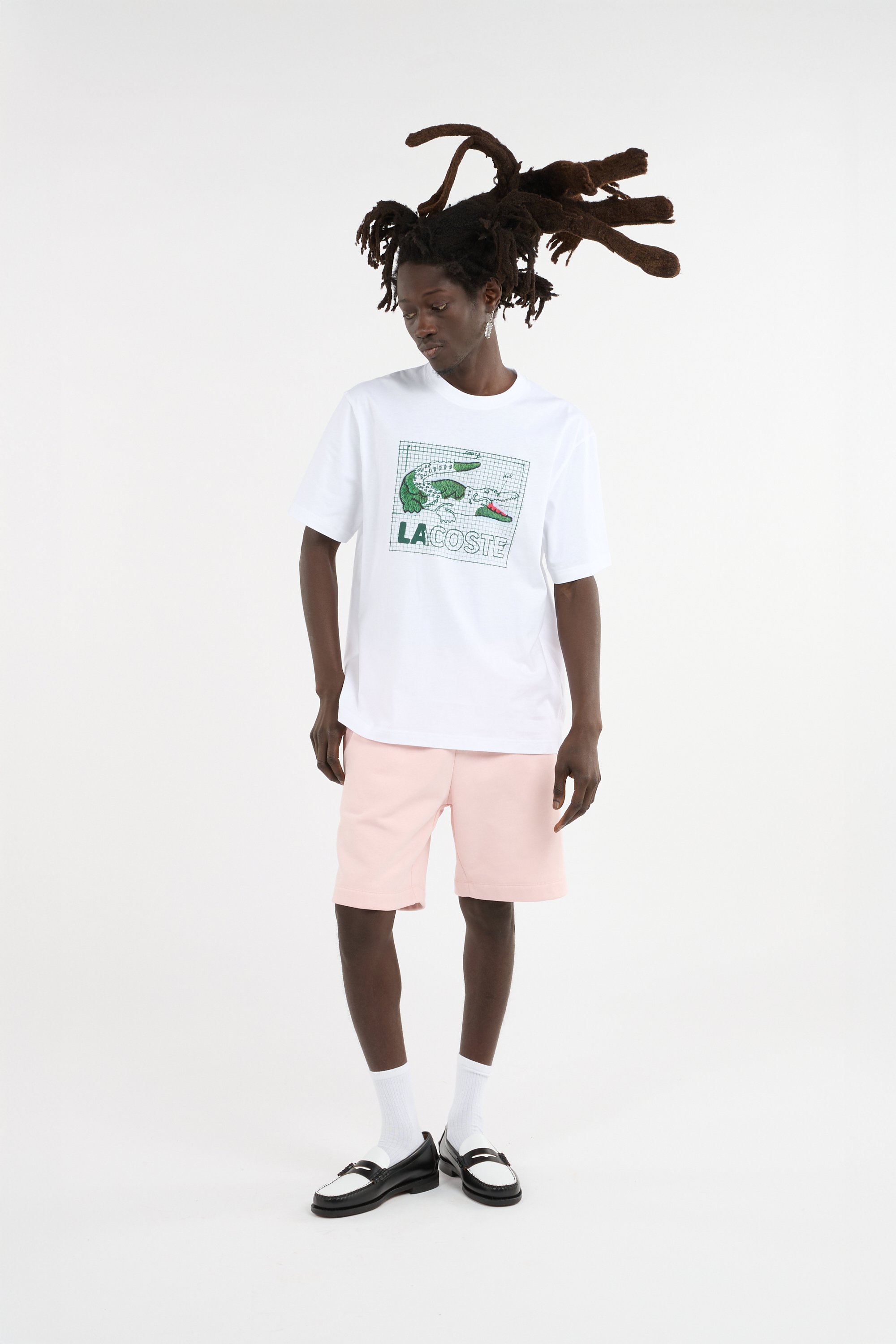 T-shirt tee-shirt LACOSTE Blanc
