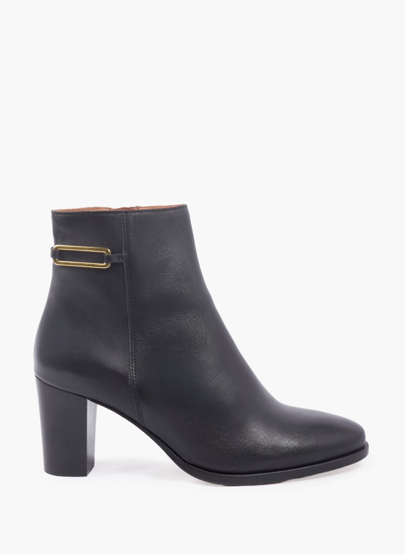 Bottines bijoux talon zélie cuir JULES & JENN Noir