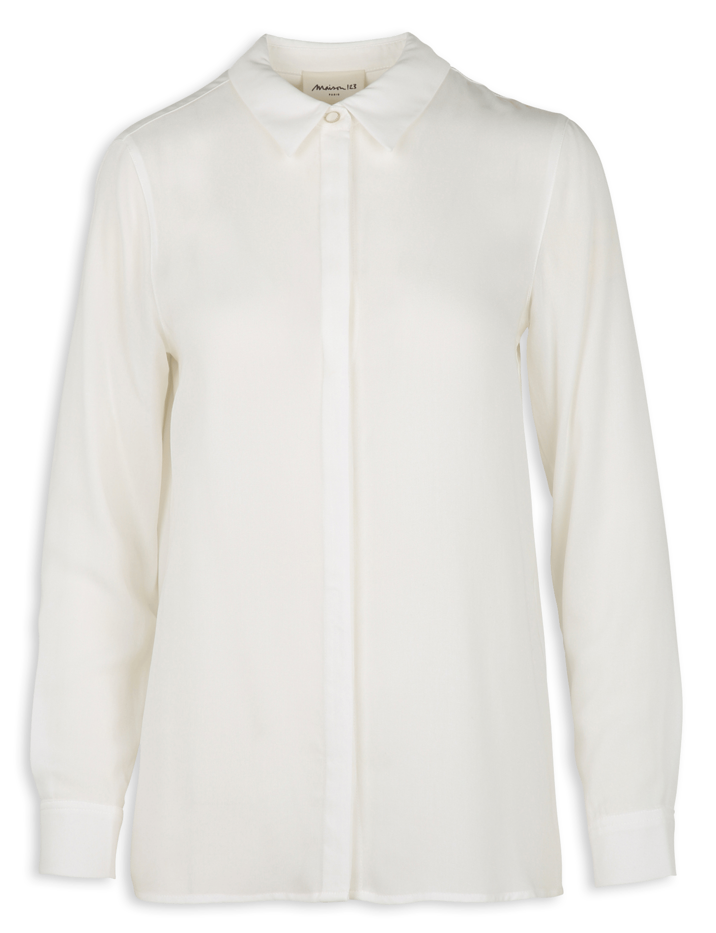 Chemise droite col classique matheo MAISON 123 Blanc