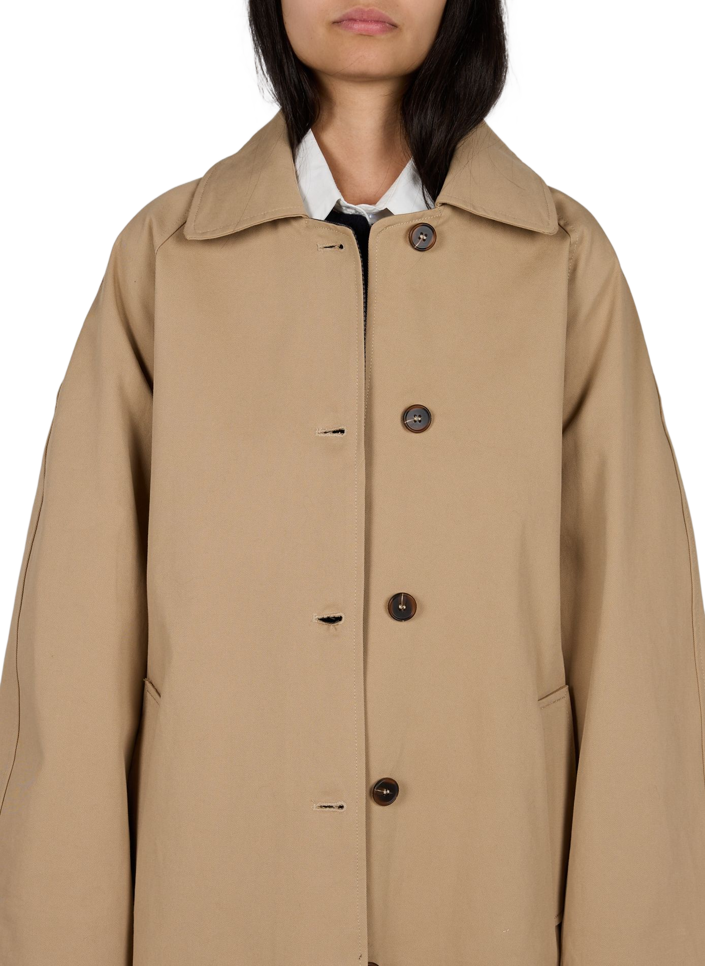 Mid-length cotton trench coat ARTLOVE Beige