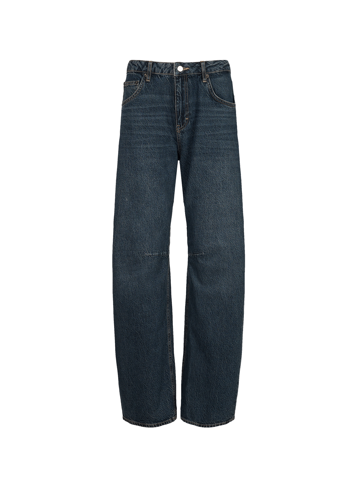 Cotton denim barrel jeans TOPSHOP Blue