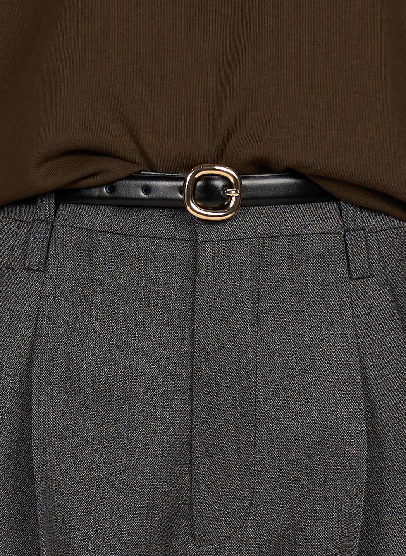 Leather belt  AU PRINTEMPS PARIS Black