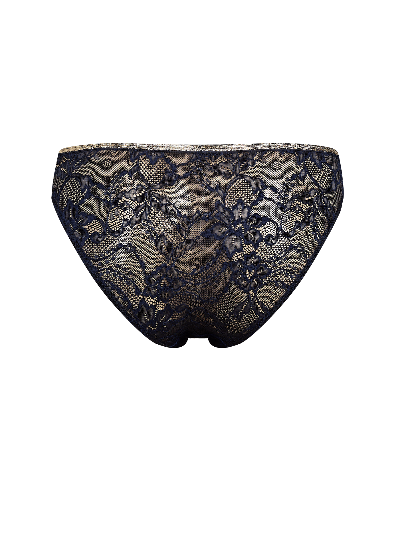 Culotte mit kariertem Jacquard auf der Rückseite LA NOUVELLE Blau