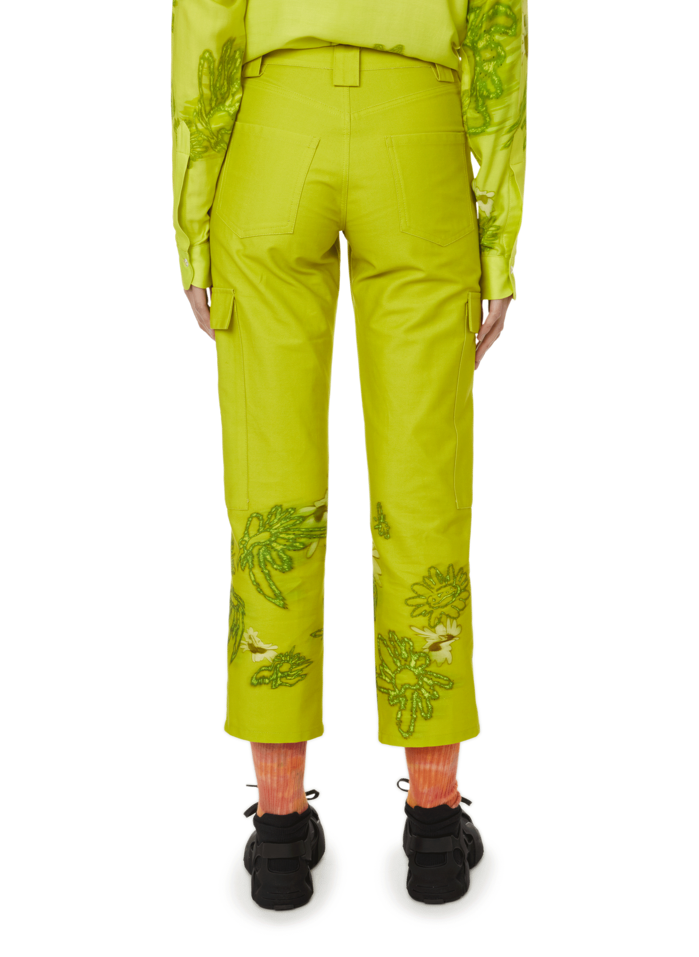 Pantalon cargo à motifs COLLINA STRADA Vert