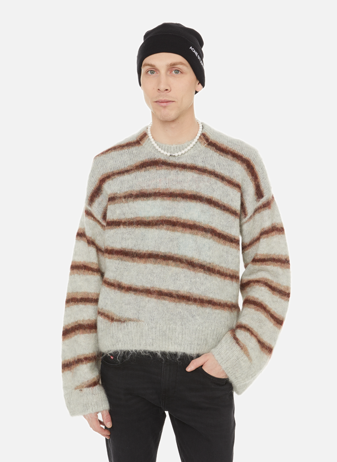 Striped wool and mohair jumper ACNE STUDIOS