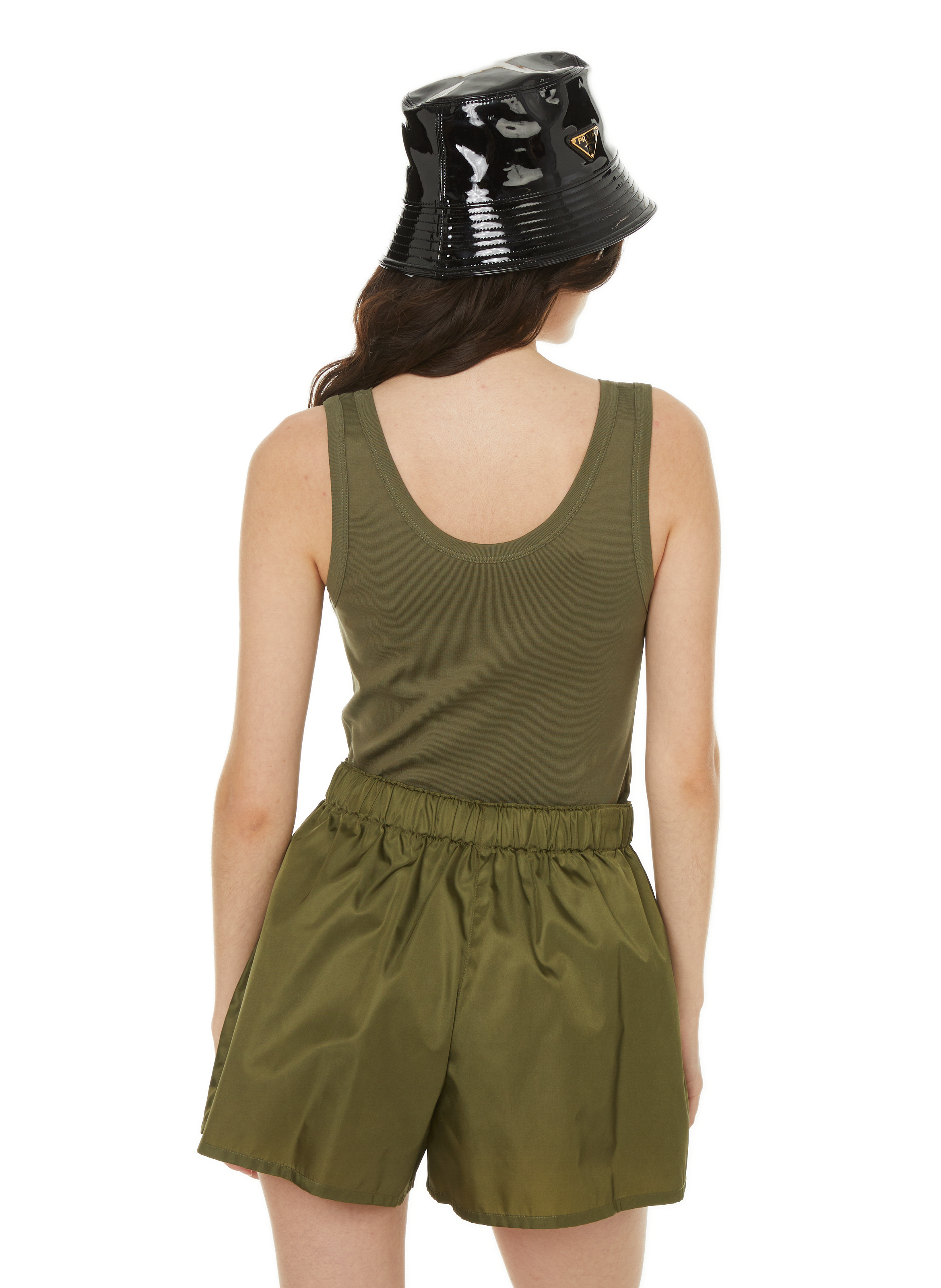 Débardeur en coton PRADA Vert