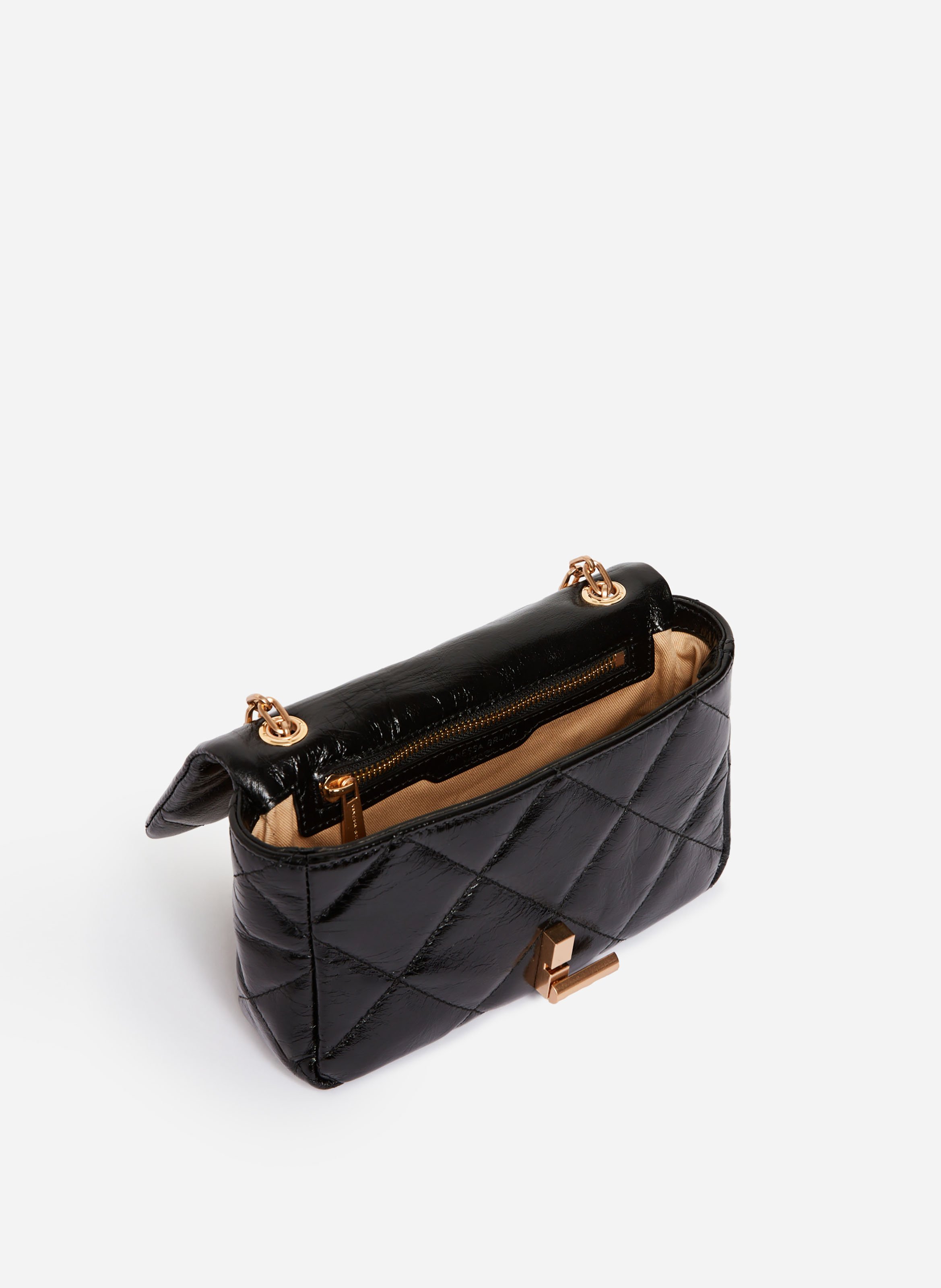 Moyen sac moon en cuir VANESSA BRUNO Noir