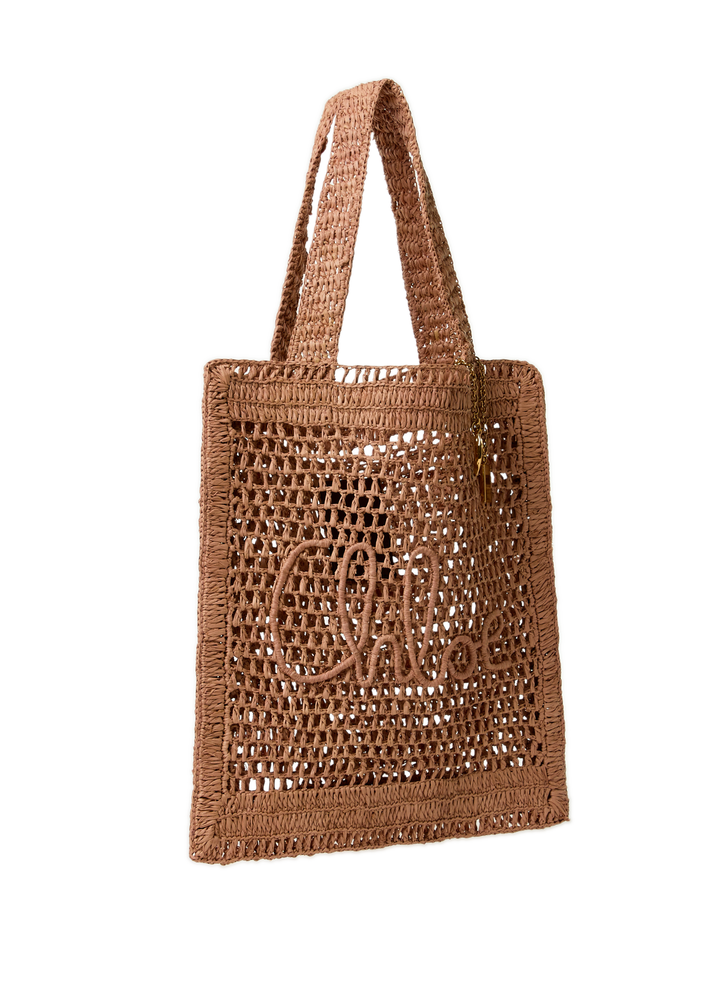 Woven tote bag CHLOÉ Beige