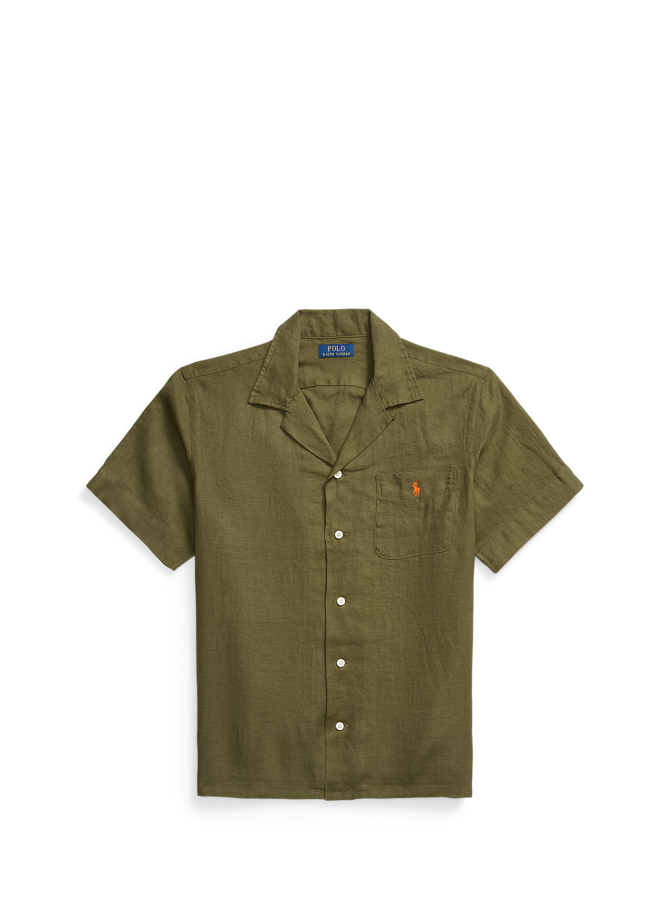 Chemise en lin  New olive