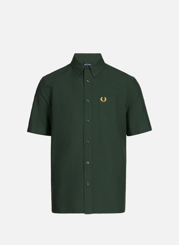 Oversized cotton shirt Green by FRED PERRY FRED PERRY Oversized cotton shirt Green